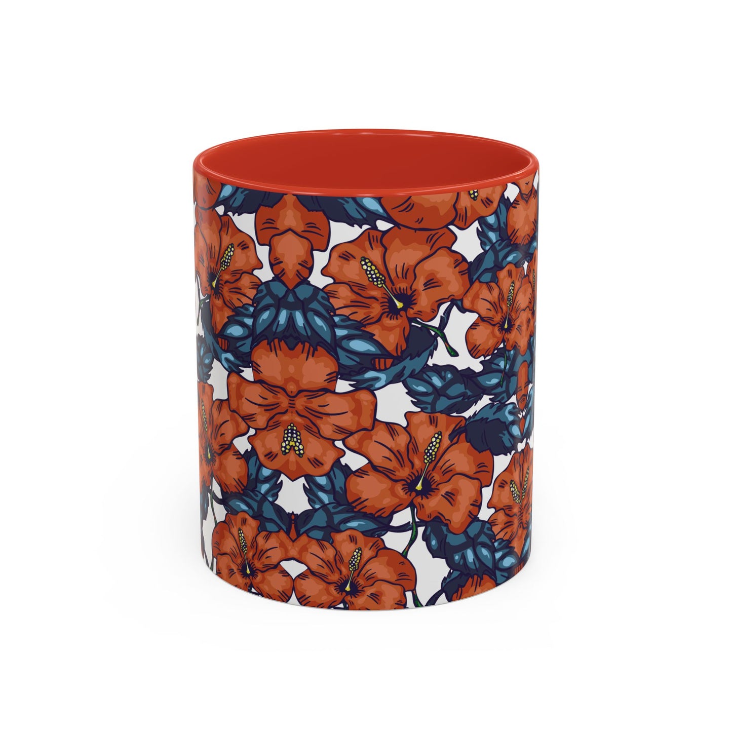 Floral Accent Coffee Mug