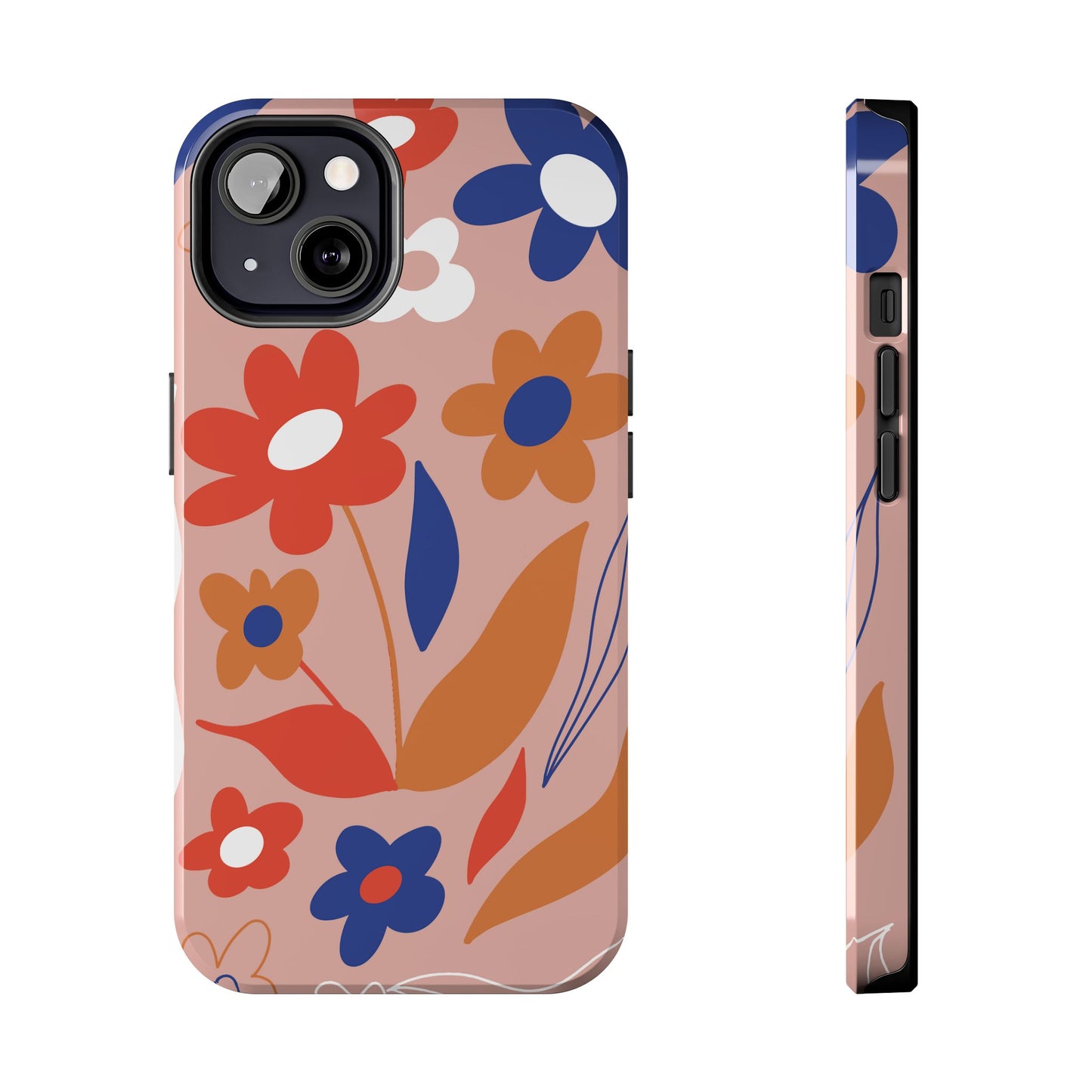 Phone Case, Floral Design, Protective Case, Cover, Strong, Durable, Custom Shell