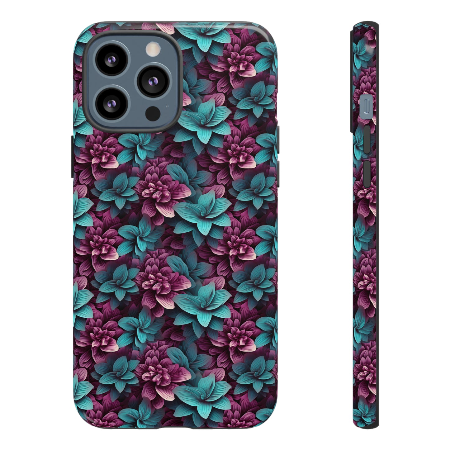 3D Flowers Tough Cases