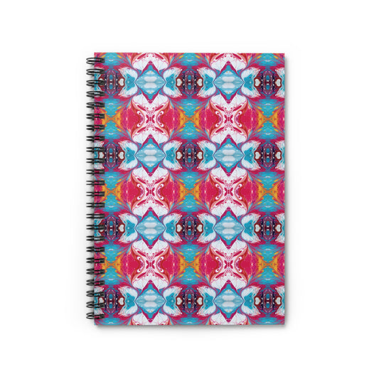 Colorful Paint Splatter Spiral Notebook - Ruled Line