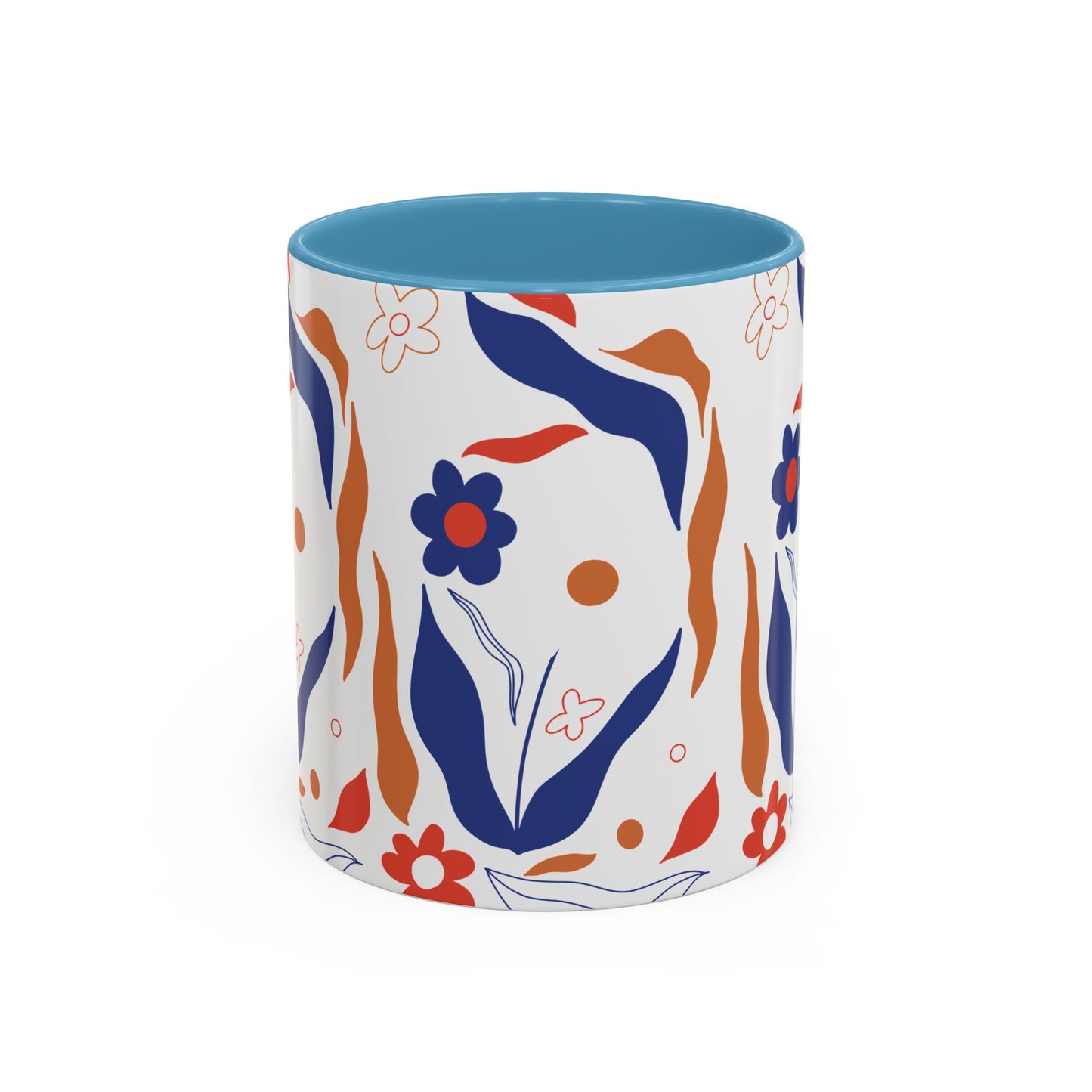 Floral Accent Coffee Mug