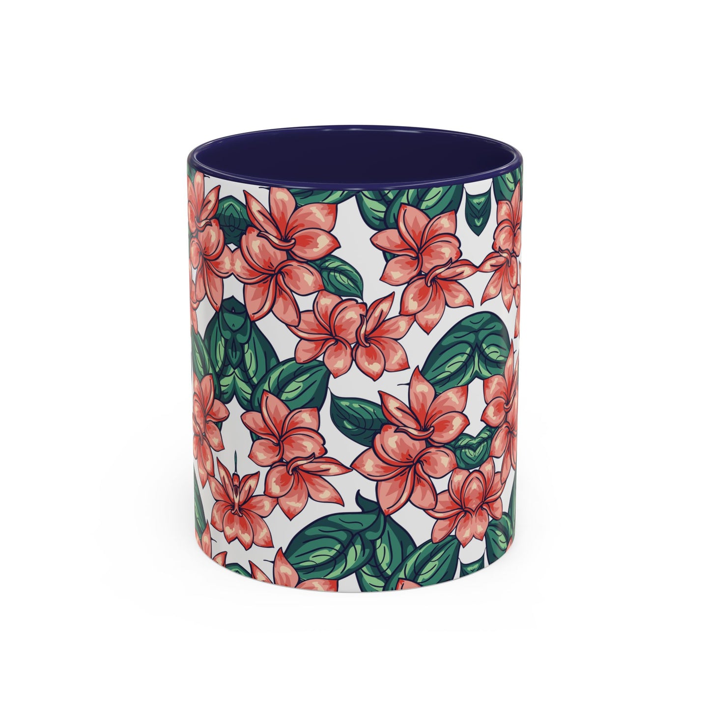 Floral Accent Coffee Mug