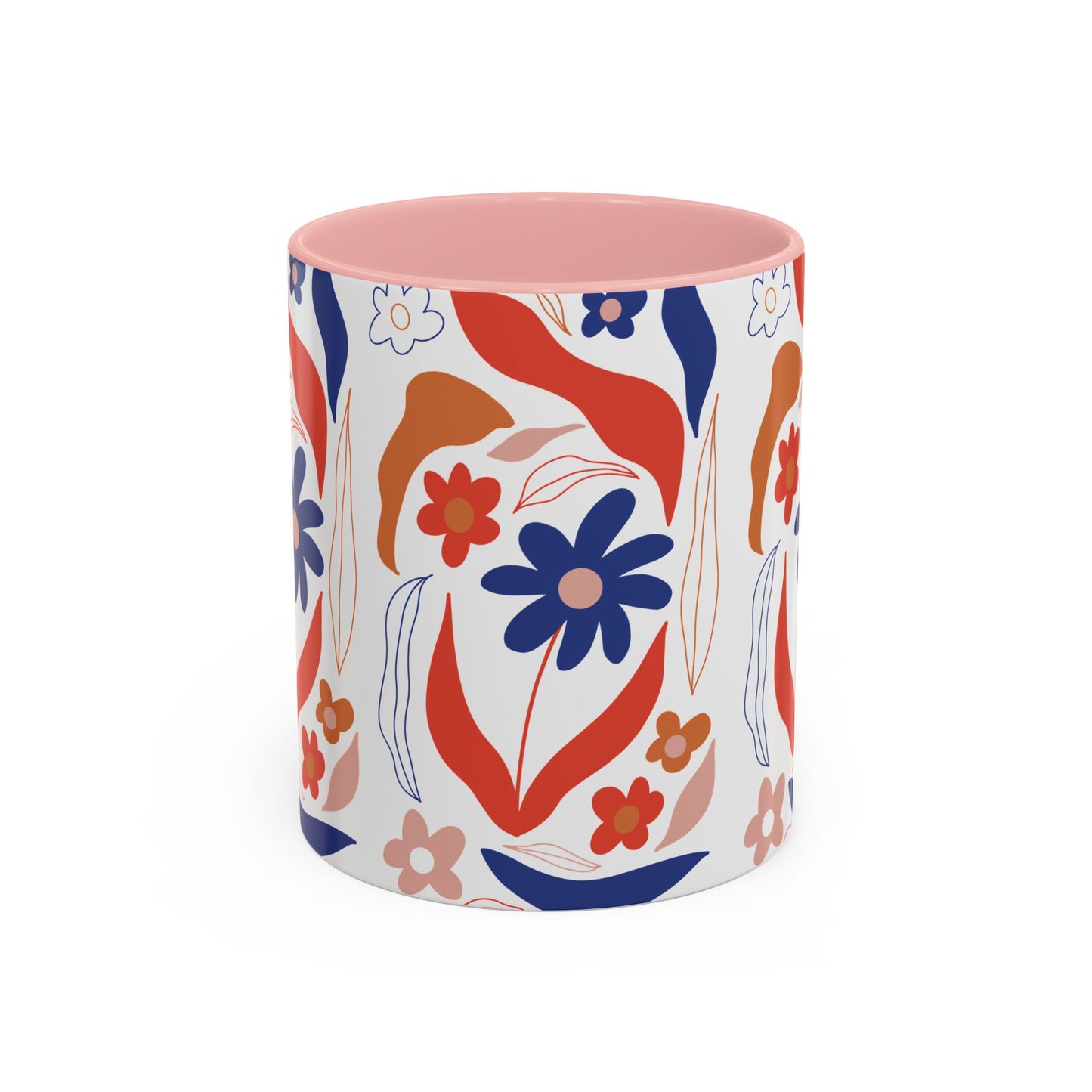 Floral Accent Coffee Mug