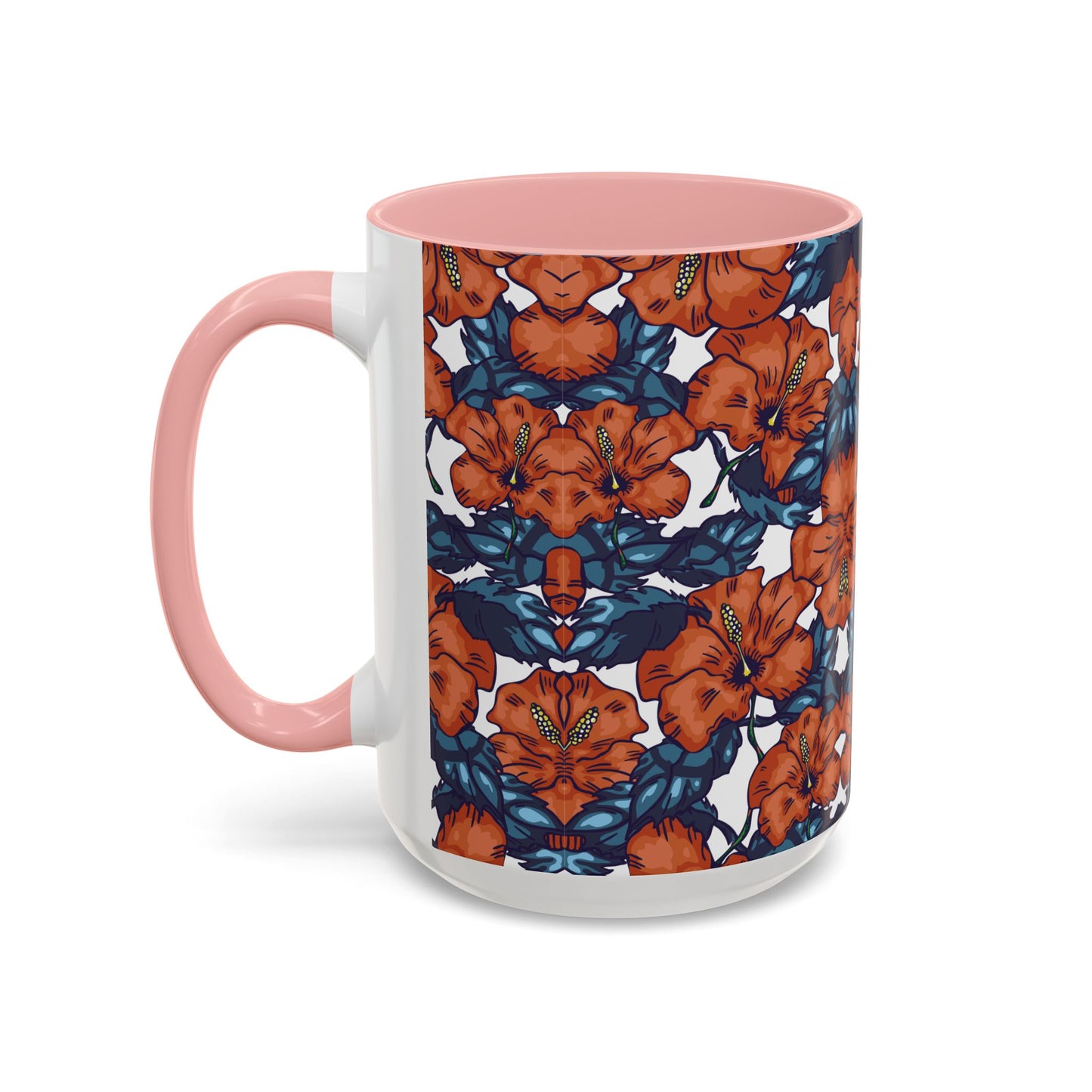 Floral Accent Coffee Mug