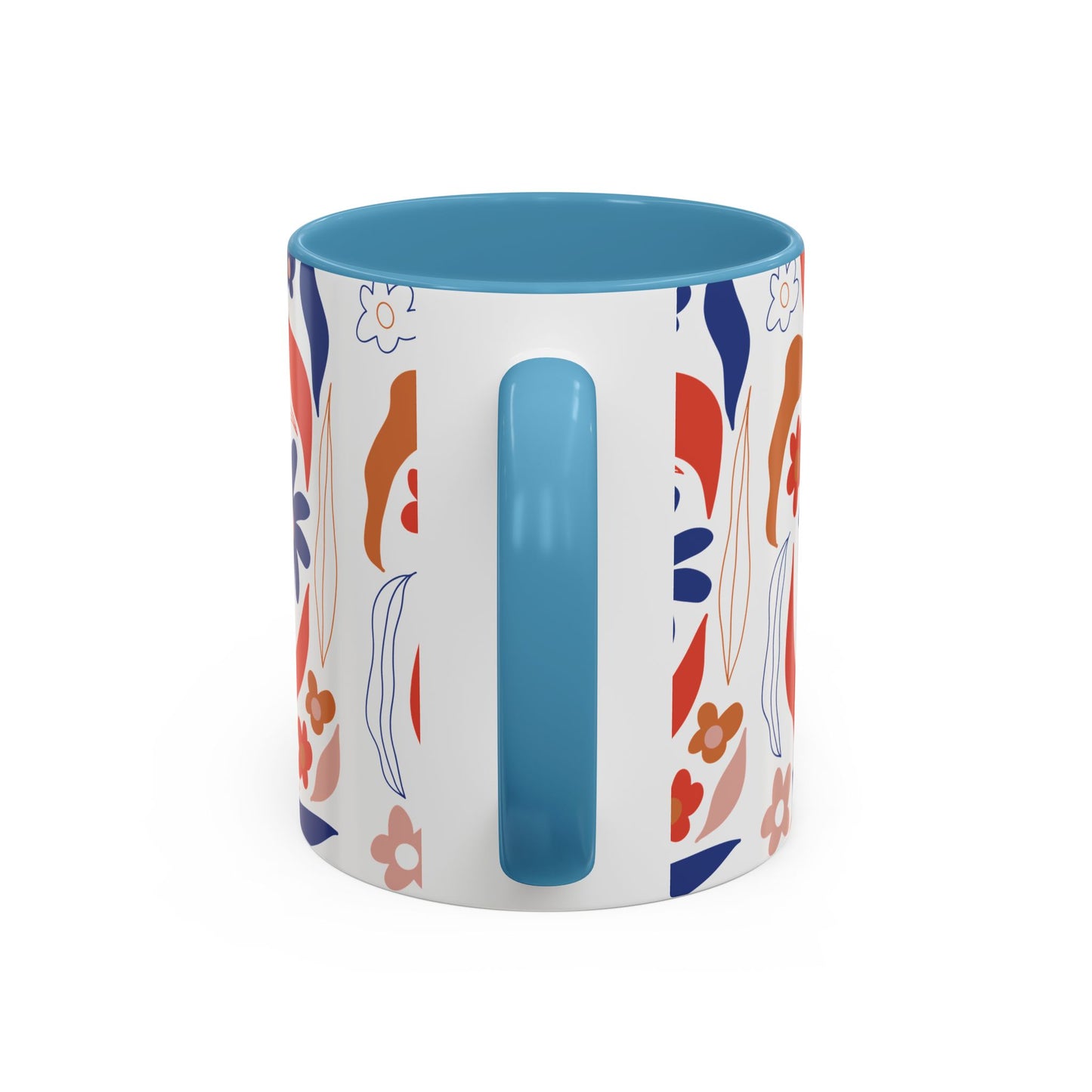 Floral Accent Coffee Mug