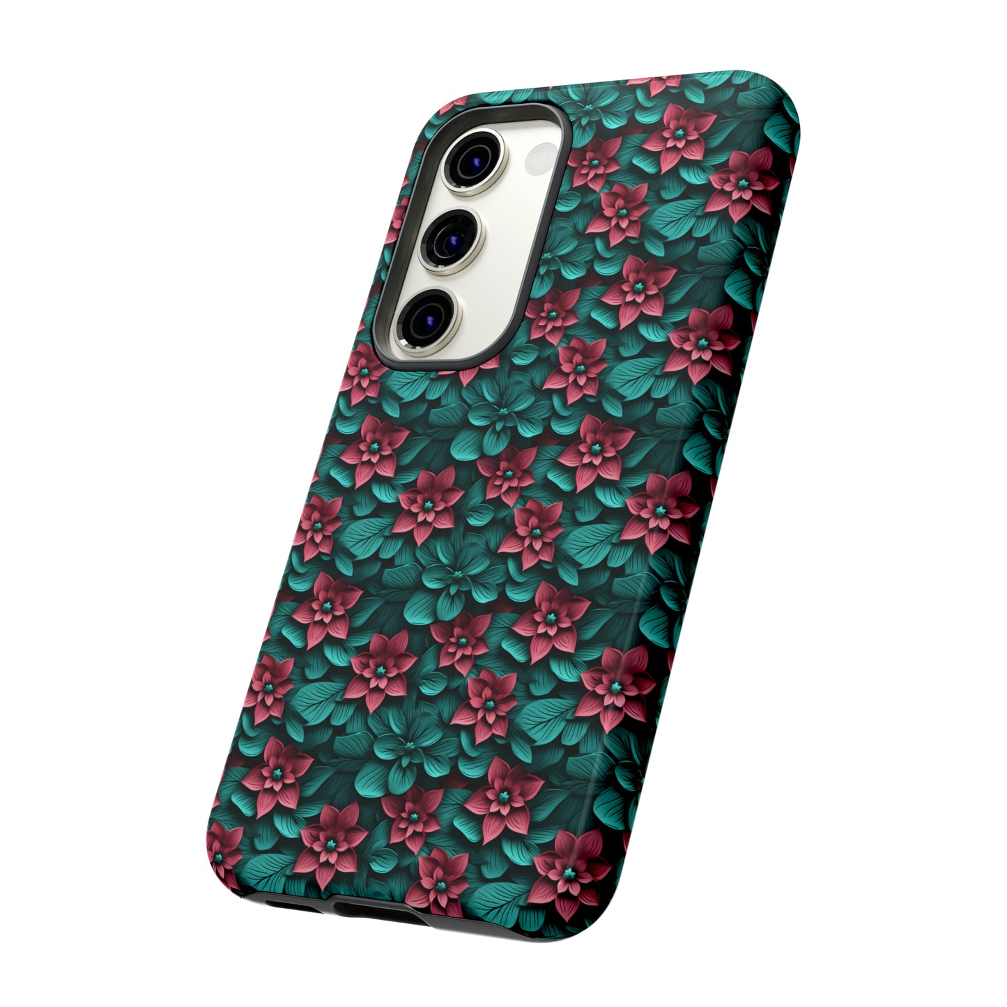 3D flowers Tough Cases