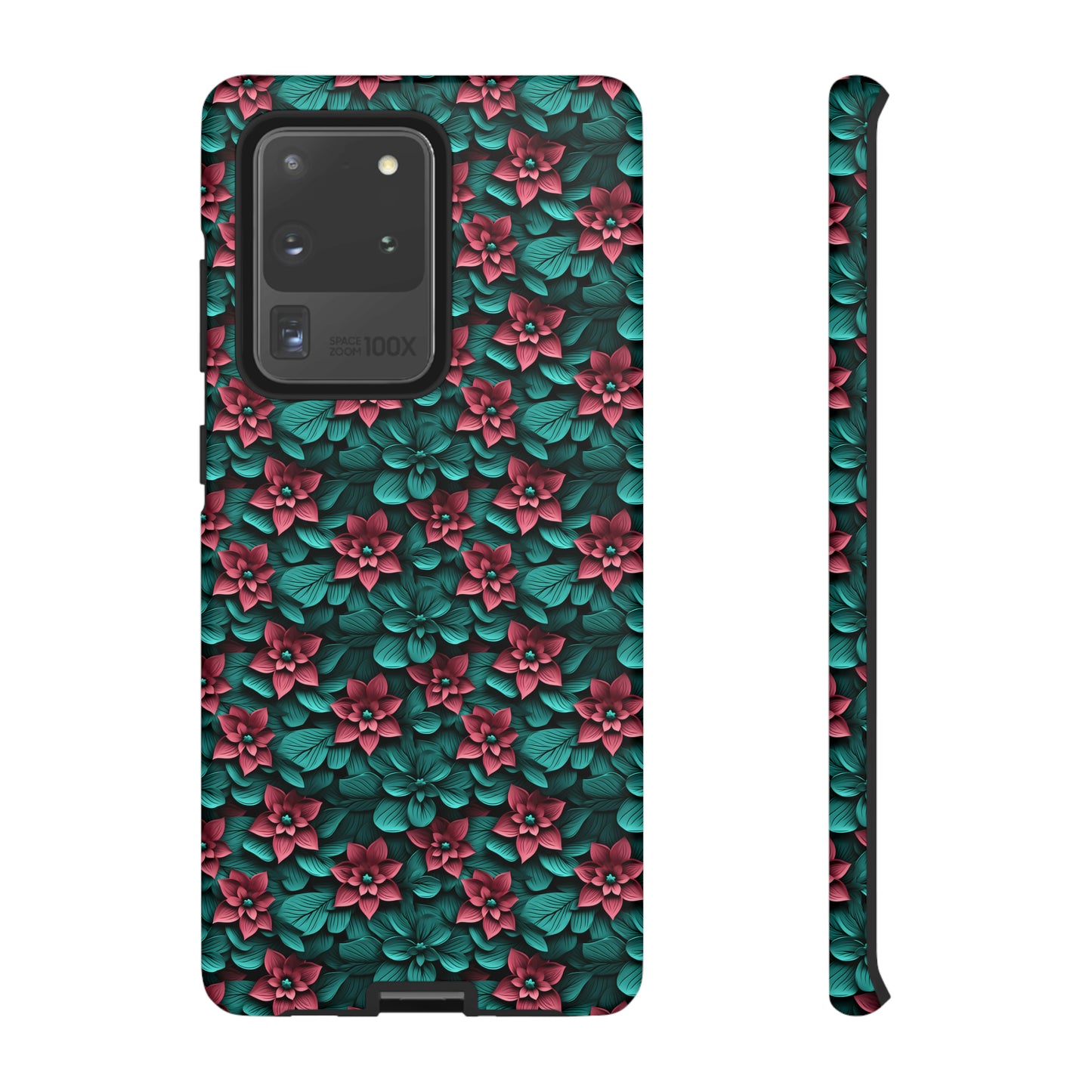 3D flowers Tough Cases