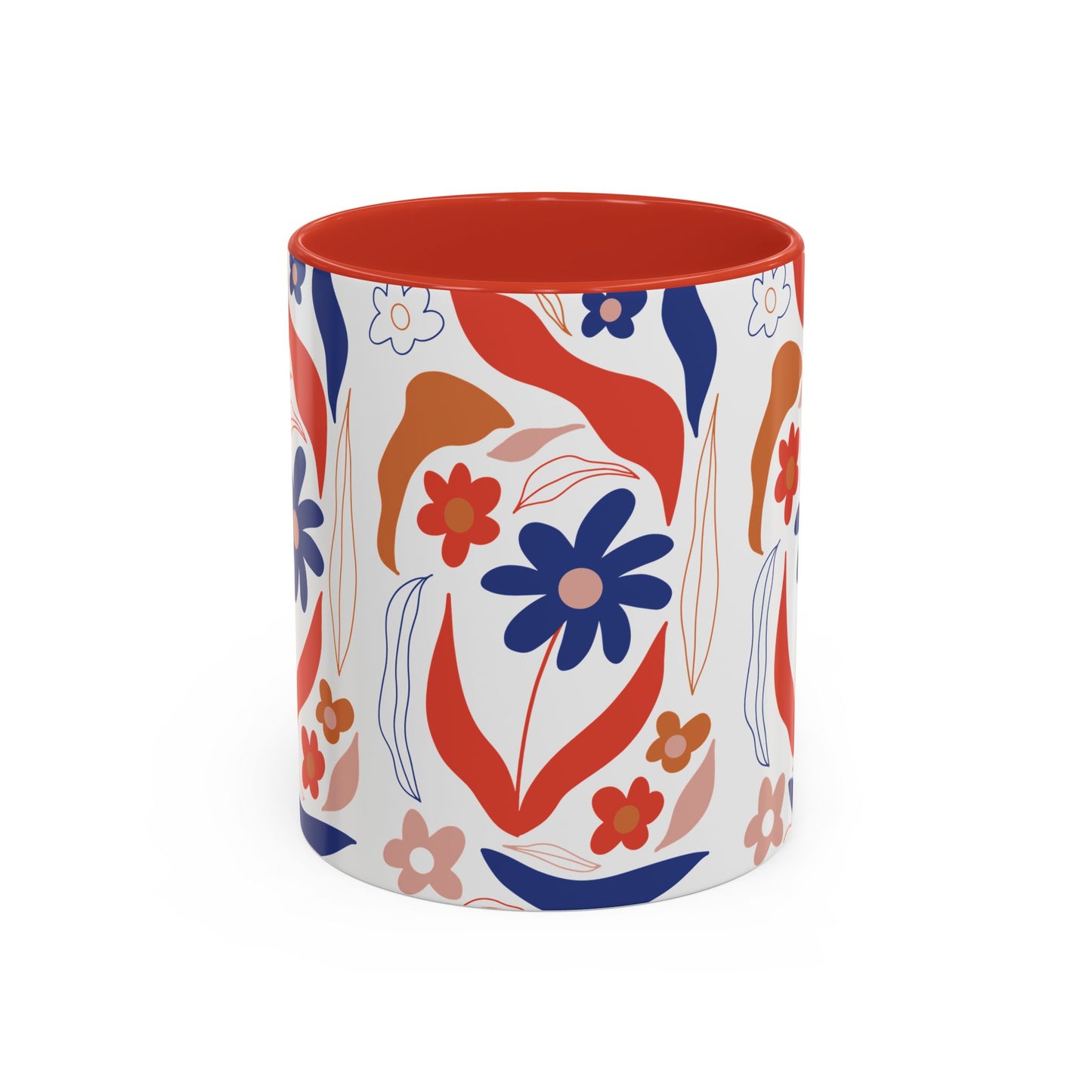 Floral Accent Coffee Mug