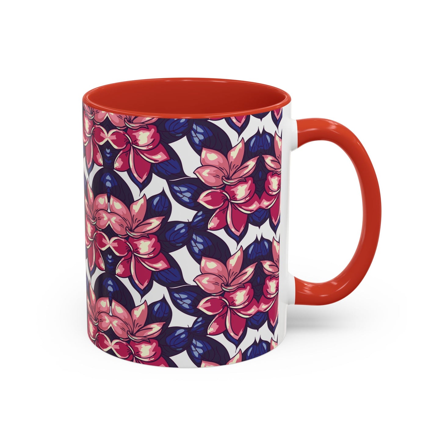 Floral Accent Coffee Mug