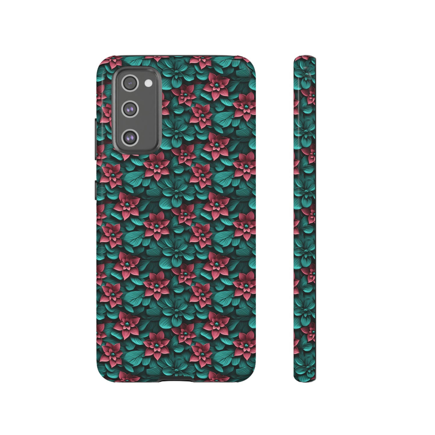 3D flowers Tough Cases