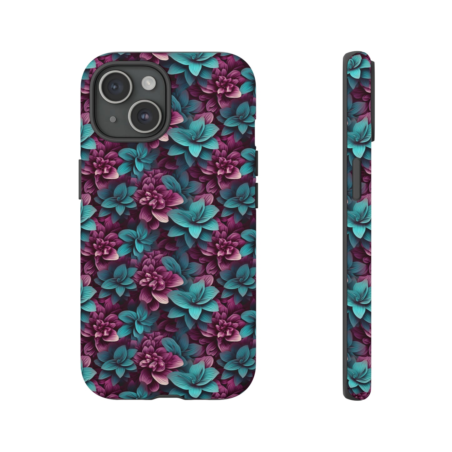 3D Flowers Tough Cases