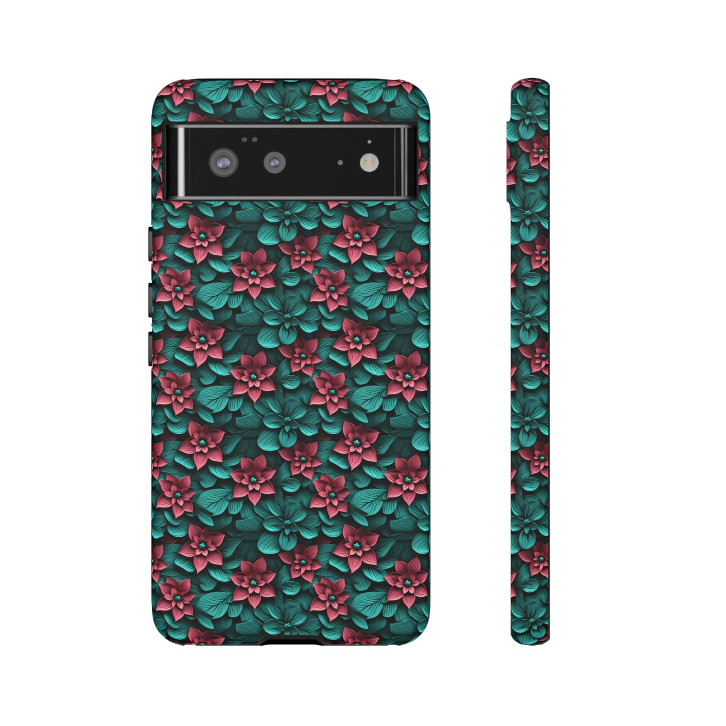 3D flowers Tough Cases