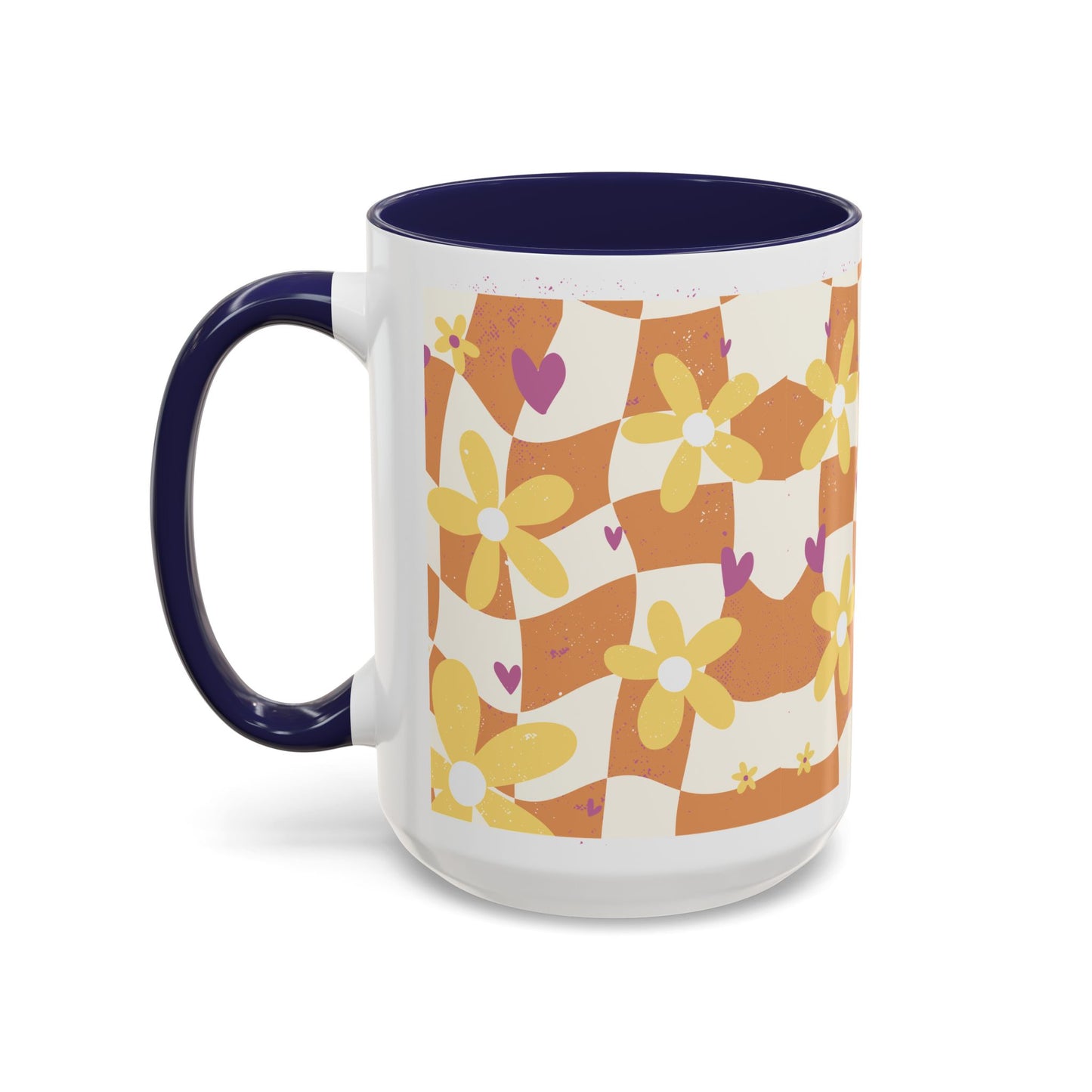 Floral Accent Coffee Mug