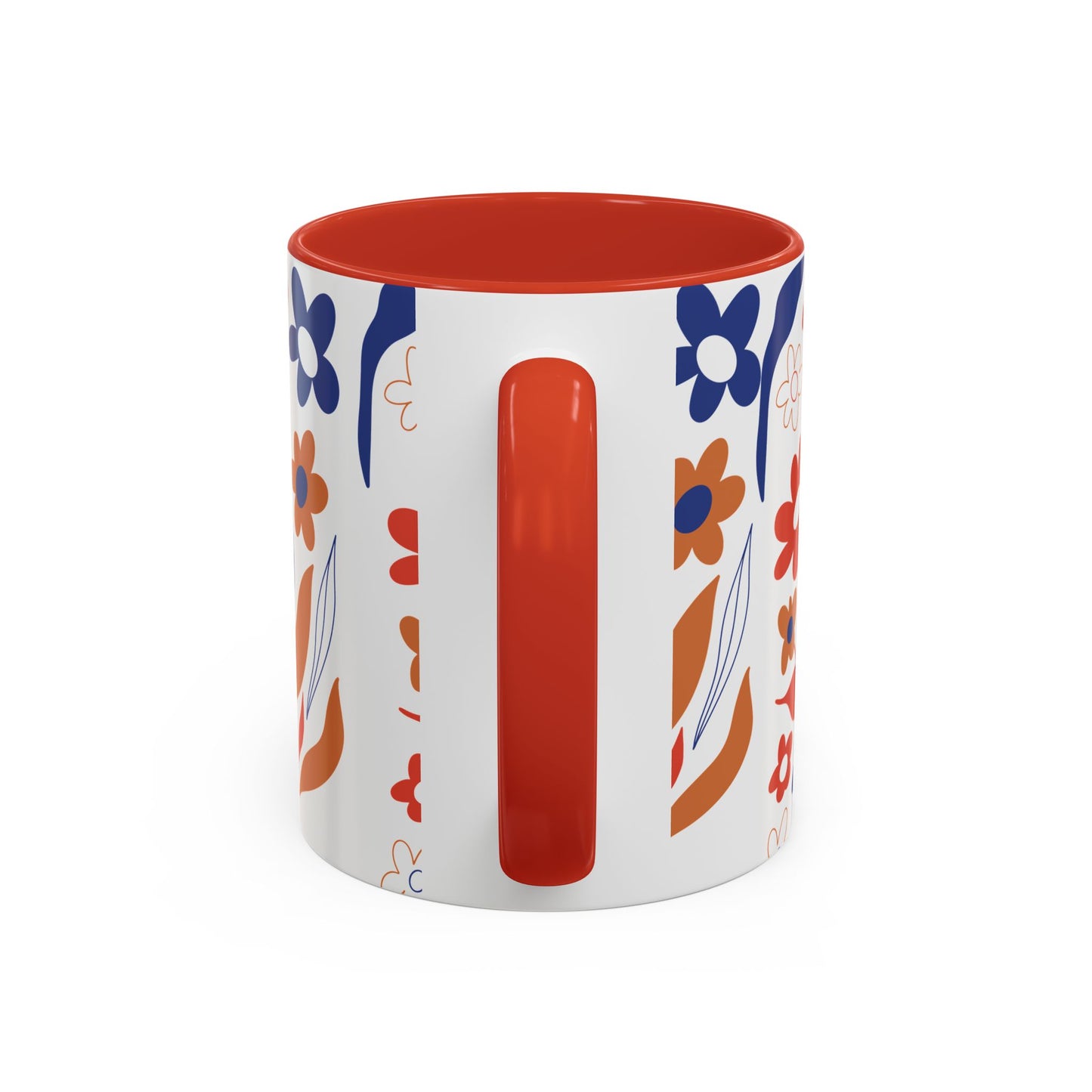 Floral Accent Coffee Mug