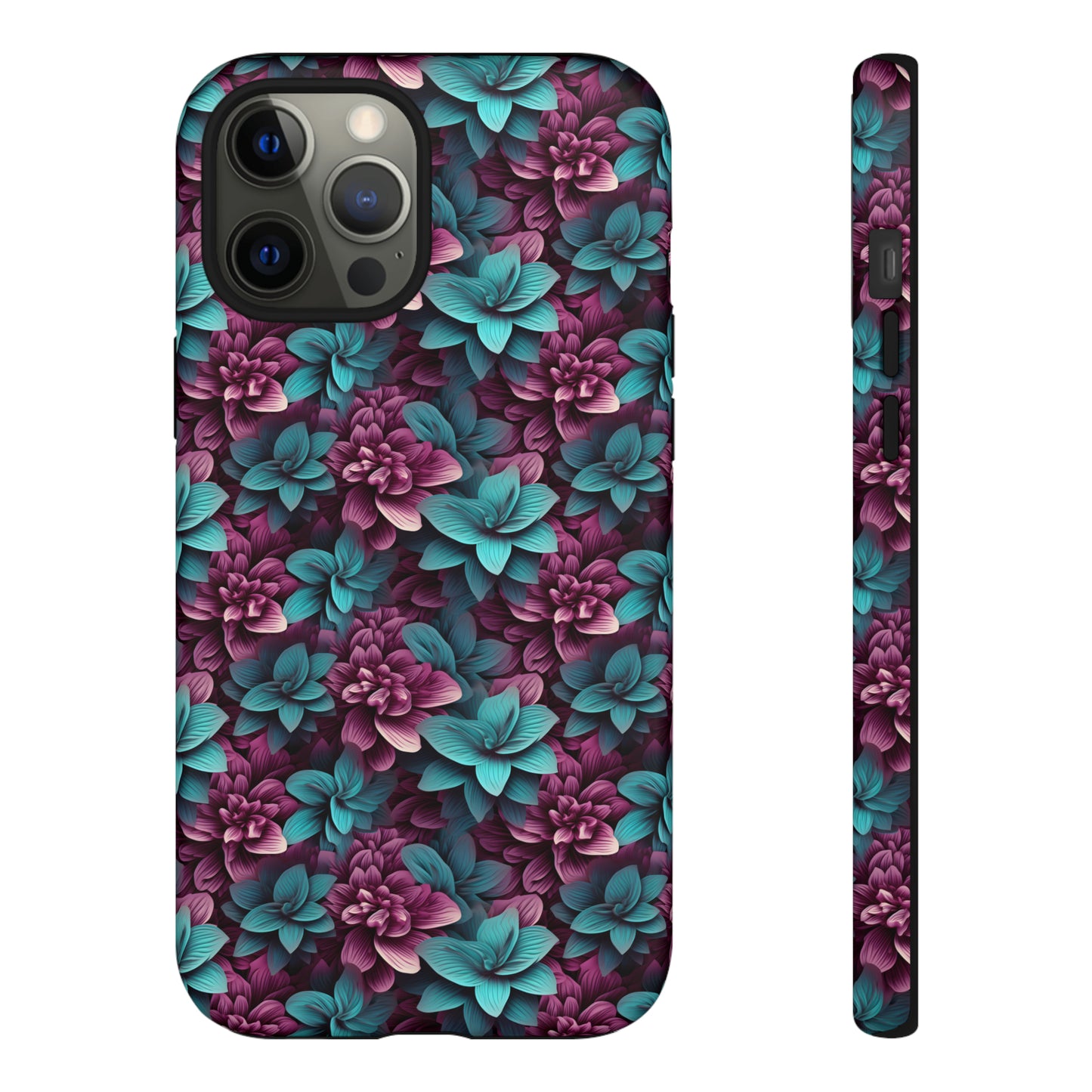 3D Flowers Tough Cases