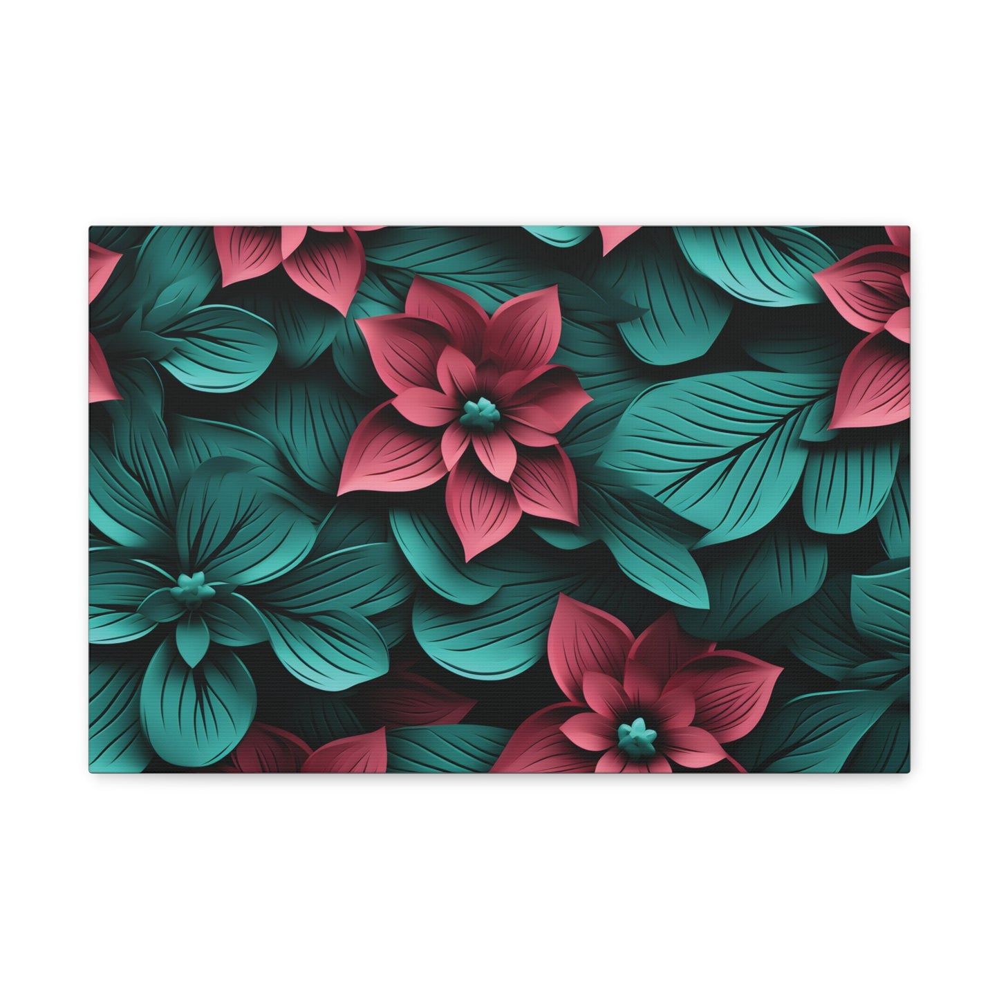 3D Flowers Gallery Wraps