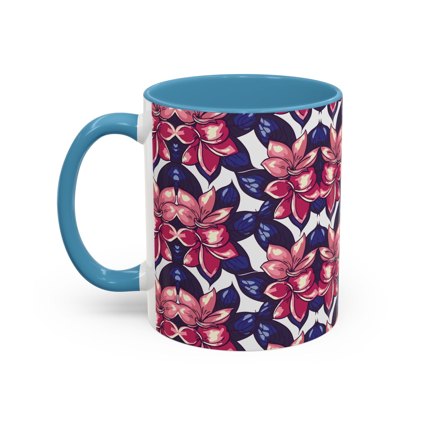 Floral Accent Coffee Mug