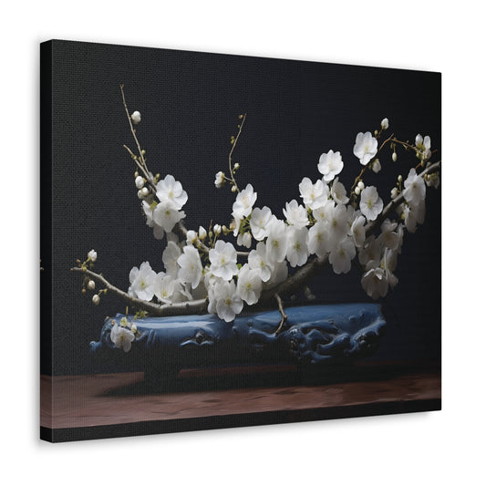 Wooden Branch of flowers Canvas Gallery Wraps