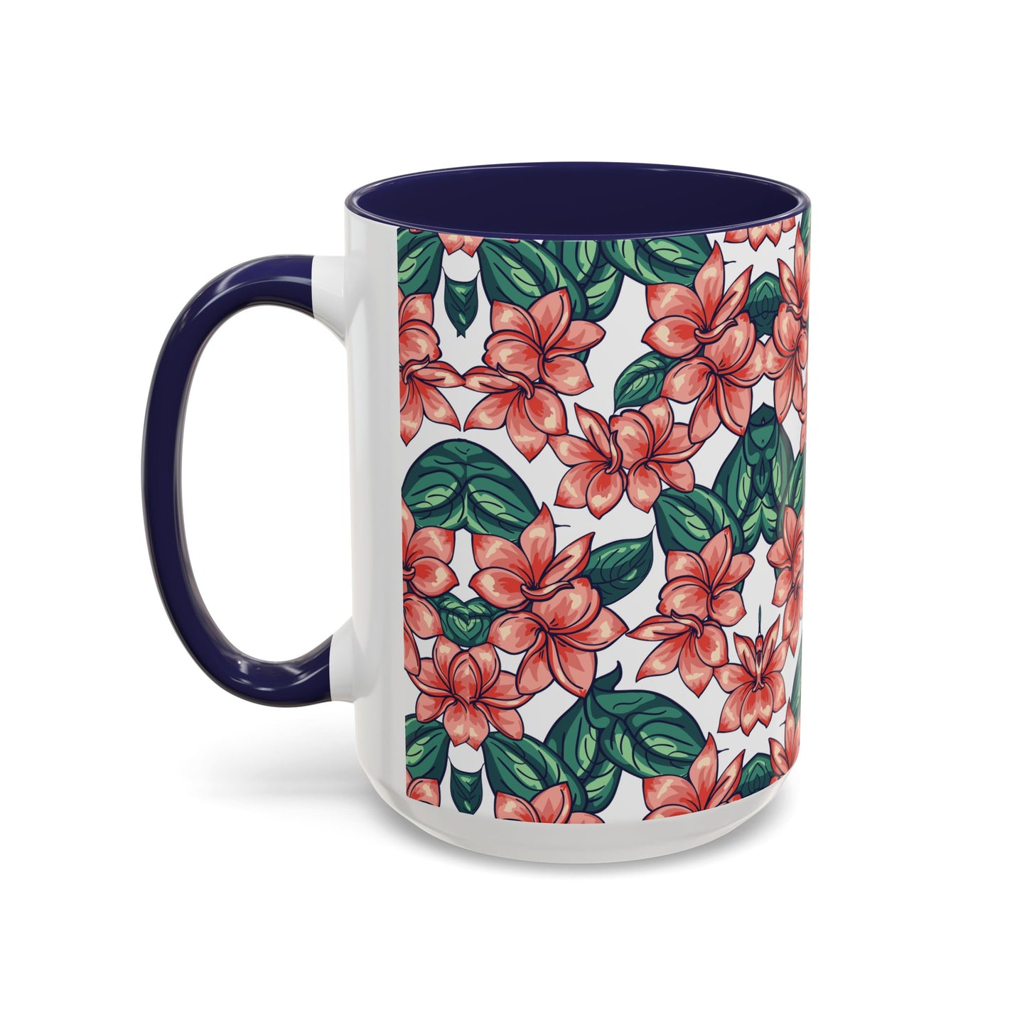 Floral Accent Coffee Mug