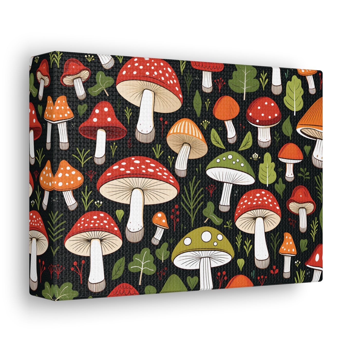 3D Mushrooms Gallery Wraps