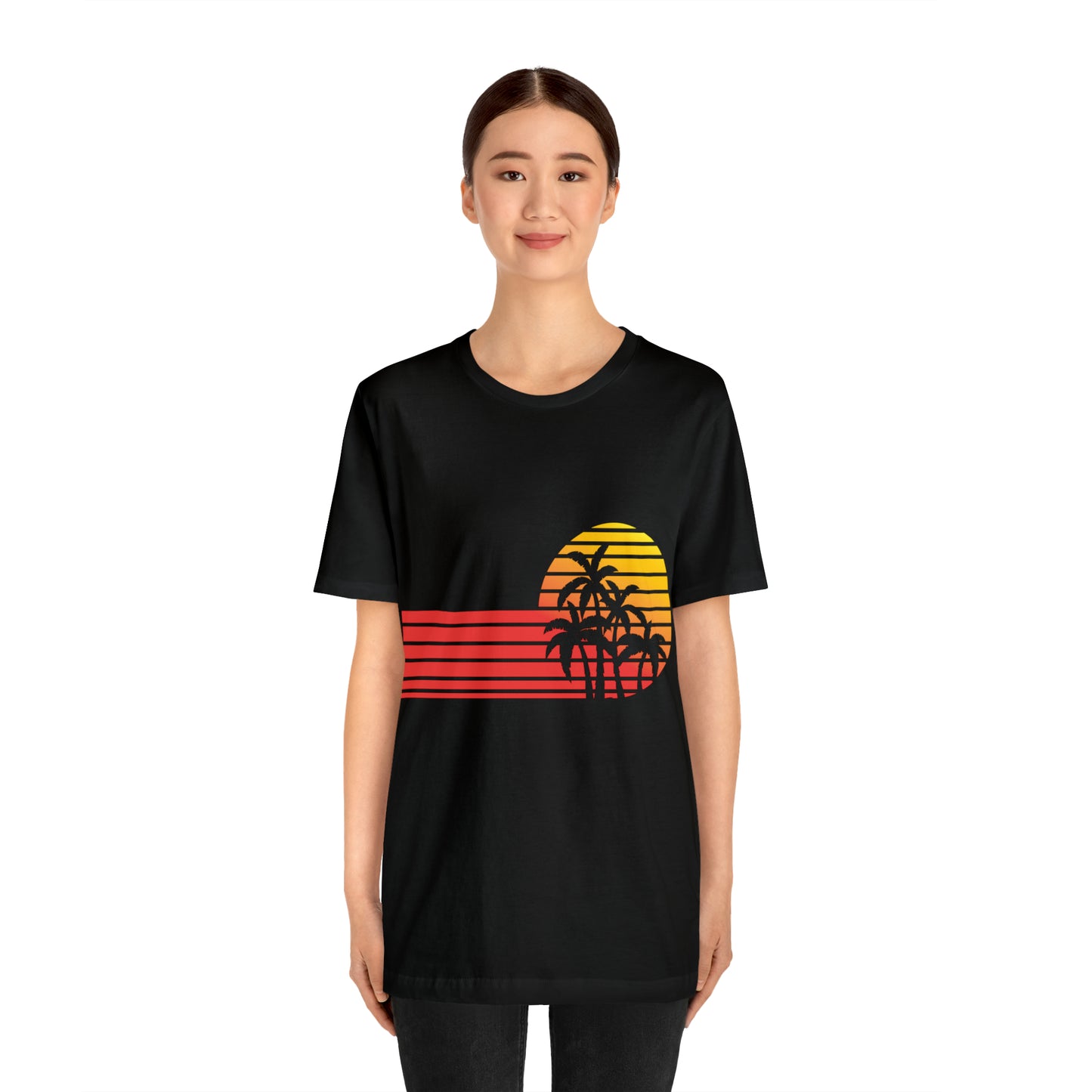 Retro Sunset with Palm T-Shirt