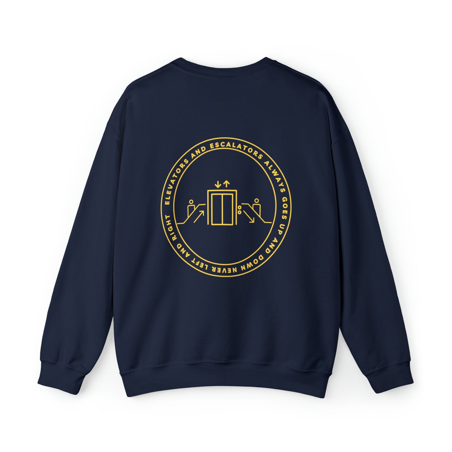 Elevators and Escalators Unisex Heavy Blend Crewneck Sweatshirt