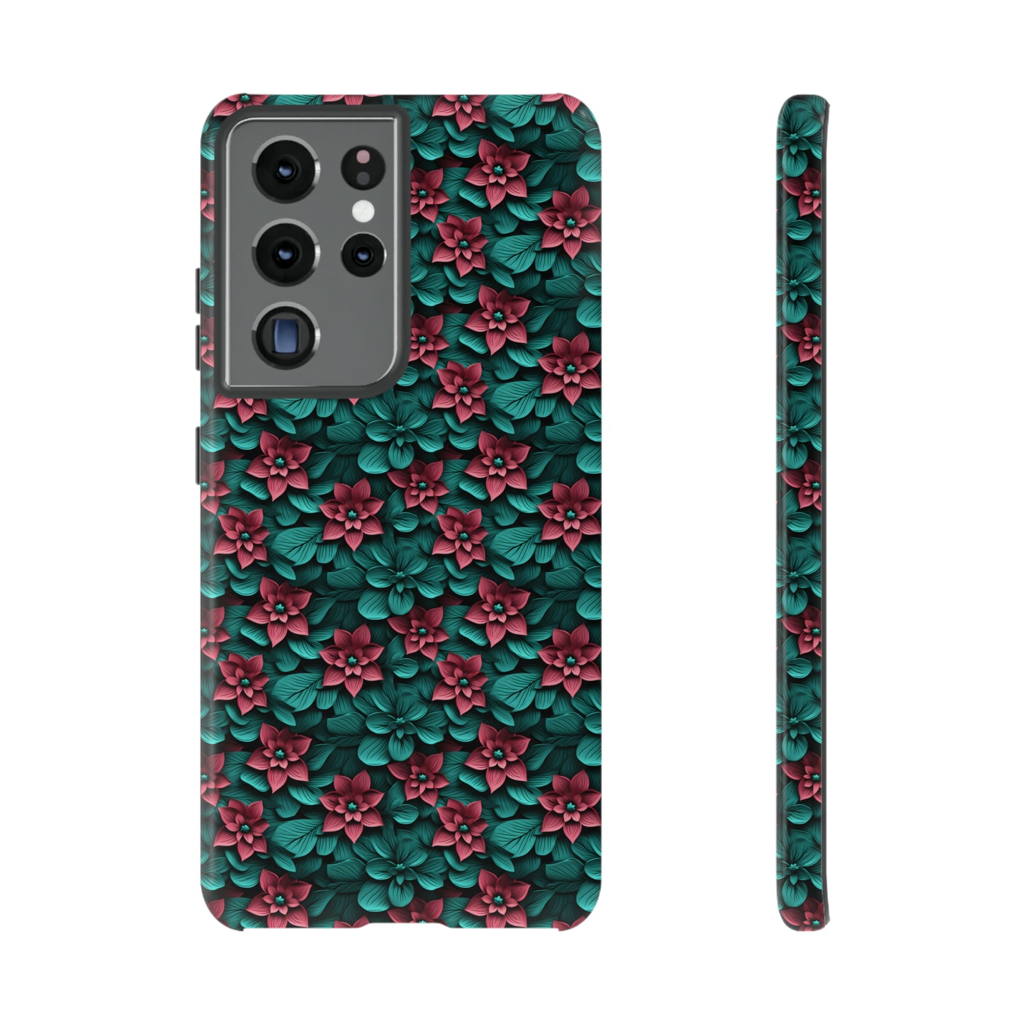 3D flowers Tough Cases