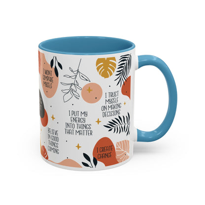 Morning Mindset Accent Coffee Mug