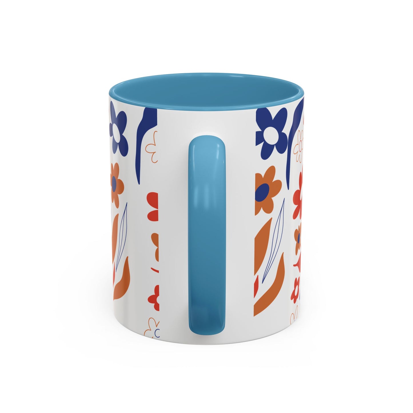 Floral Accent Coffee Mug