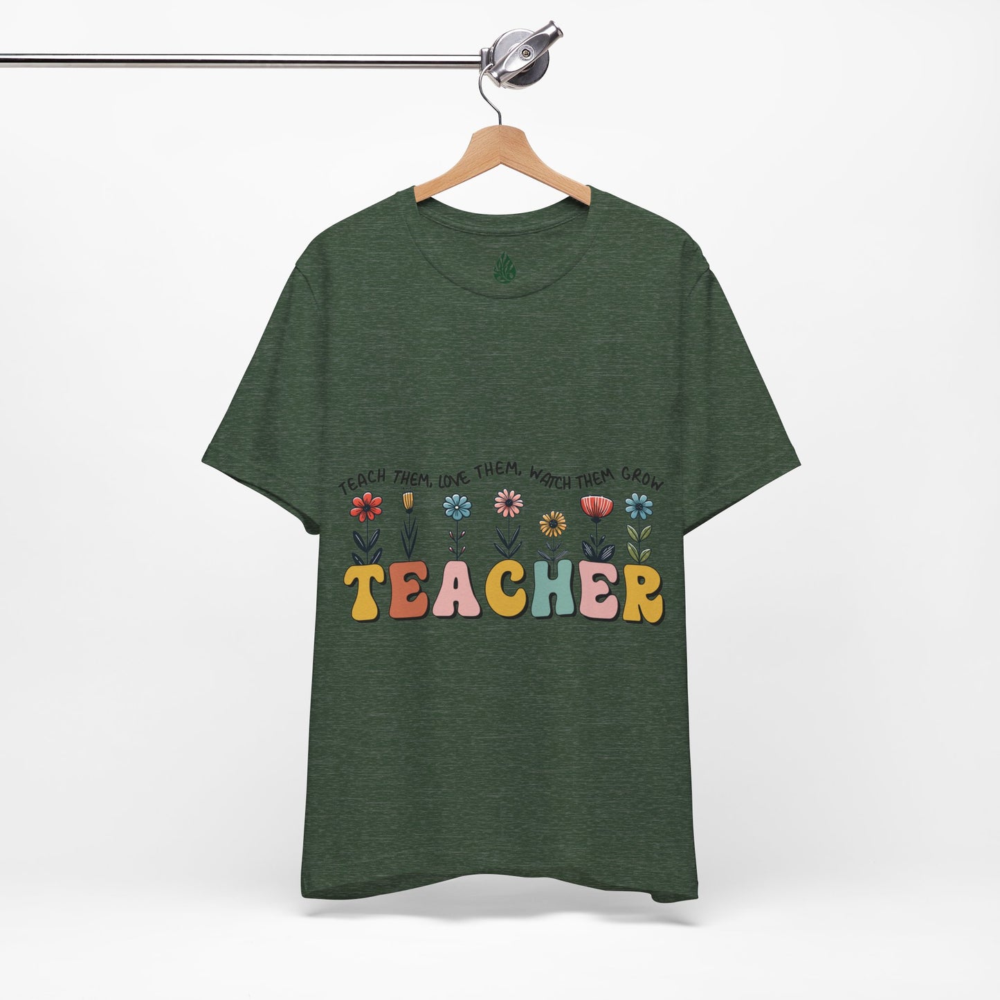 Teacher love them Unisex Jersey Short Sleeve Tee|Gift|Gift for lover|Gift for Mom|Gift for Girlfriend|Gift for Wife|Gift for Teacher|Teacher