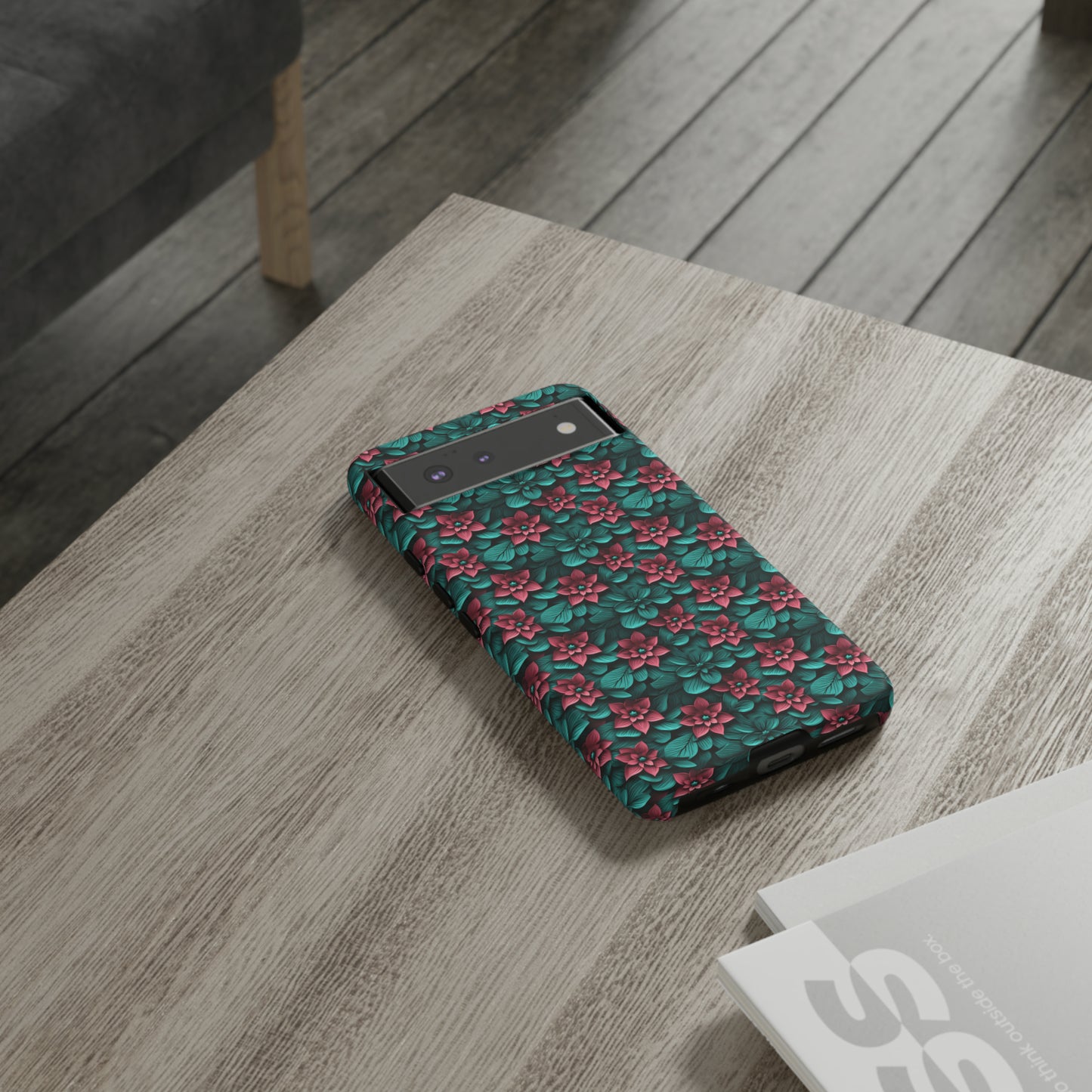 3D flowers Tough Cases