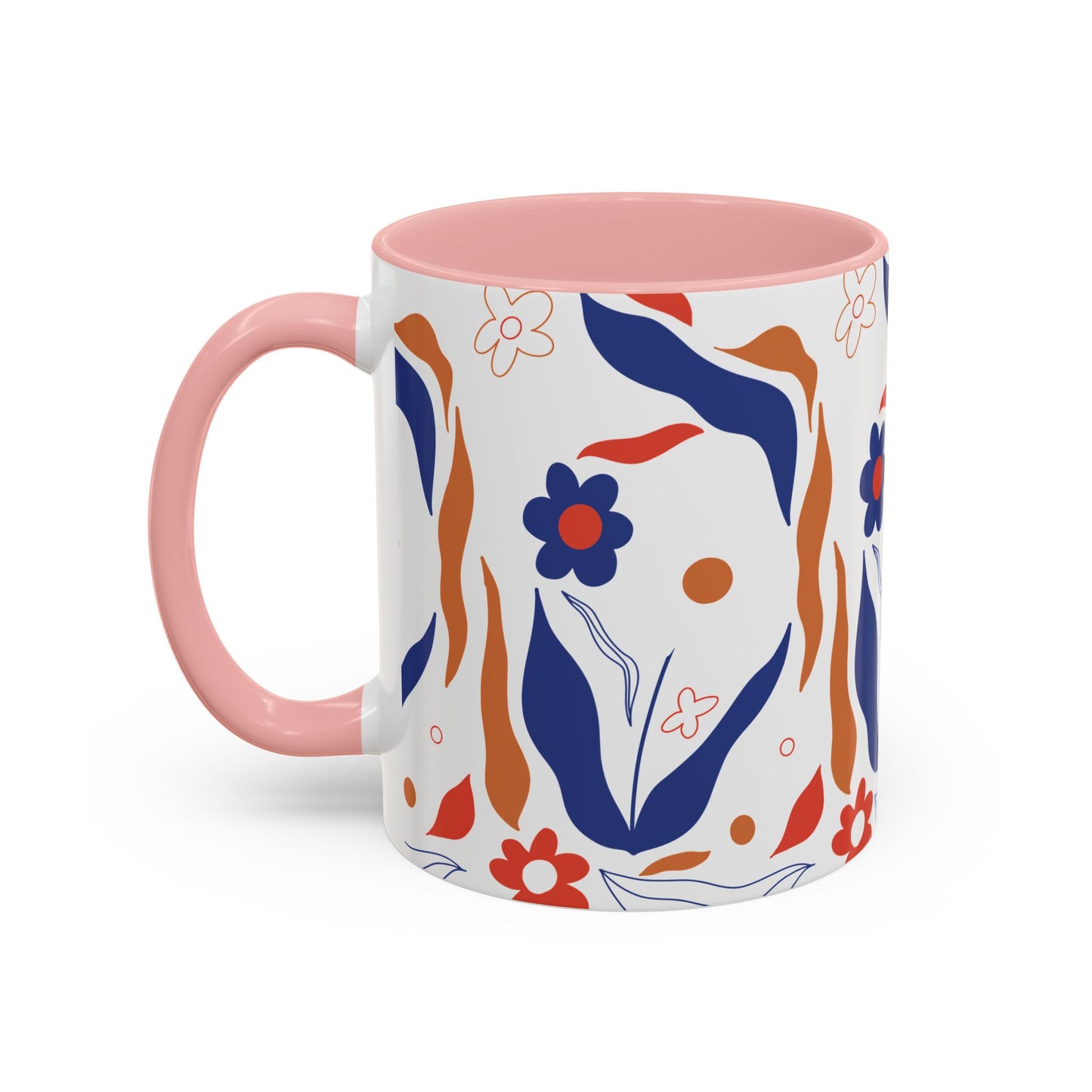 Floral Accent Coffee Mug