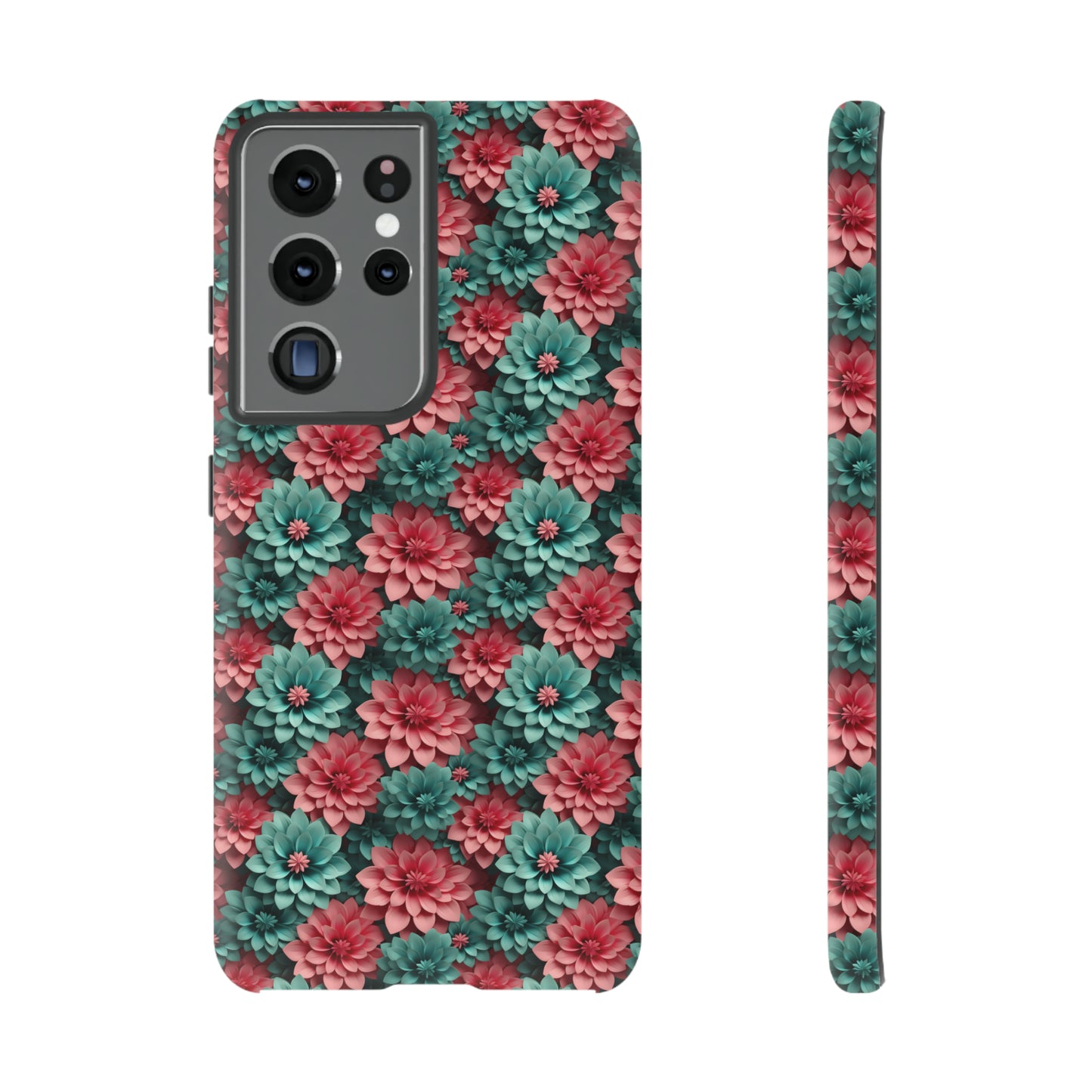 3D Flowers Tough Cases