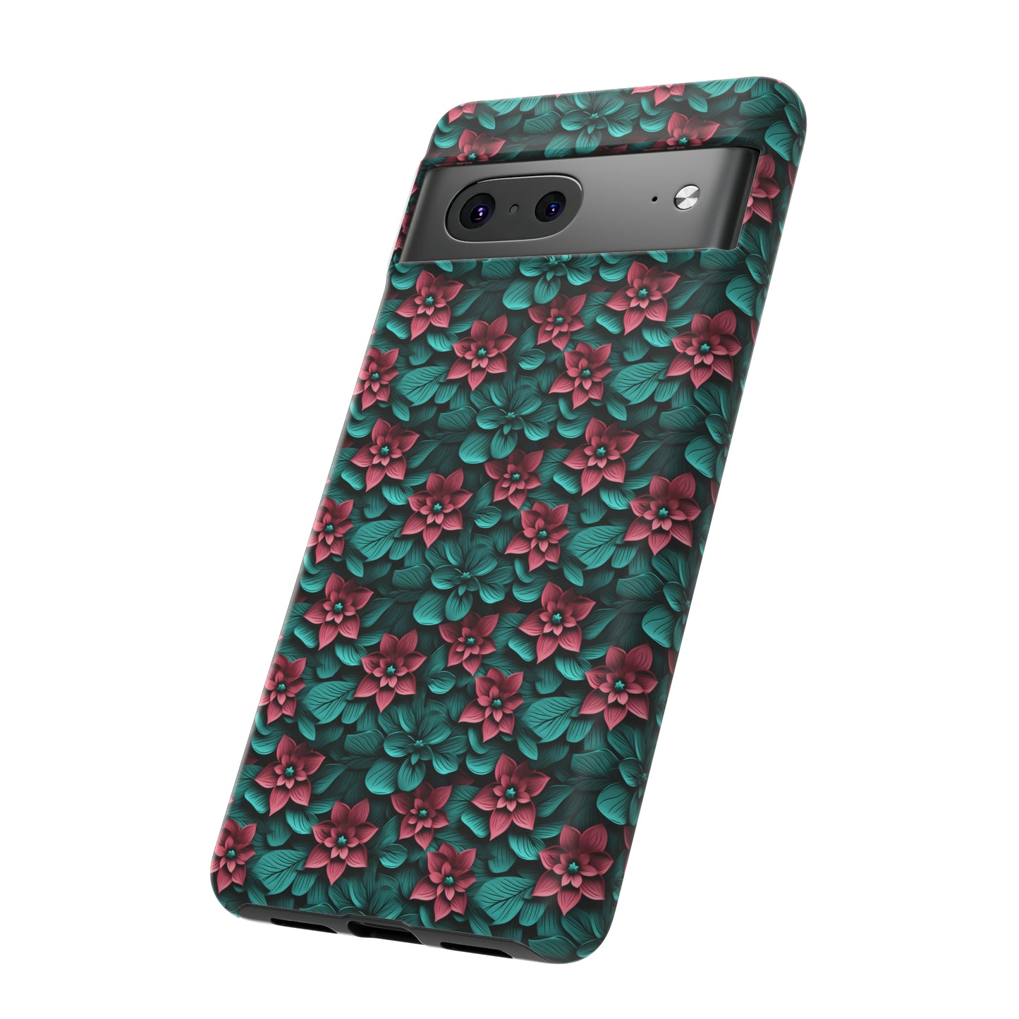 3D flowers Tough Cases