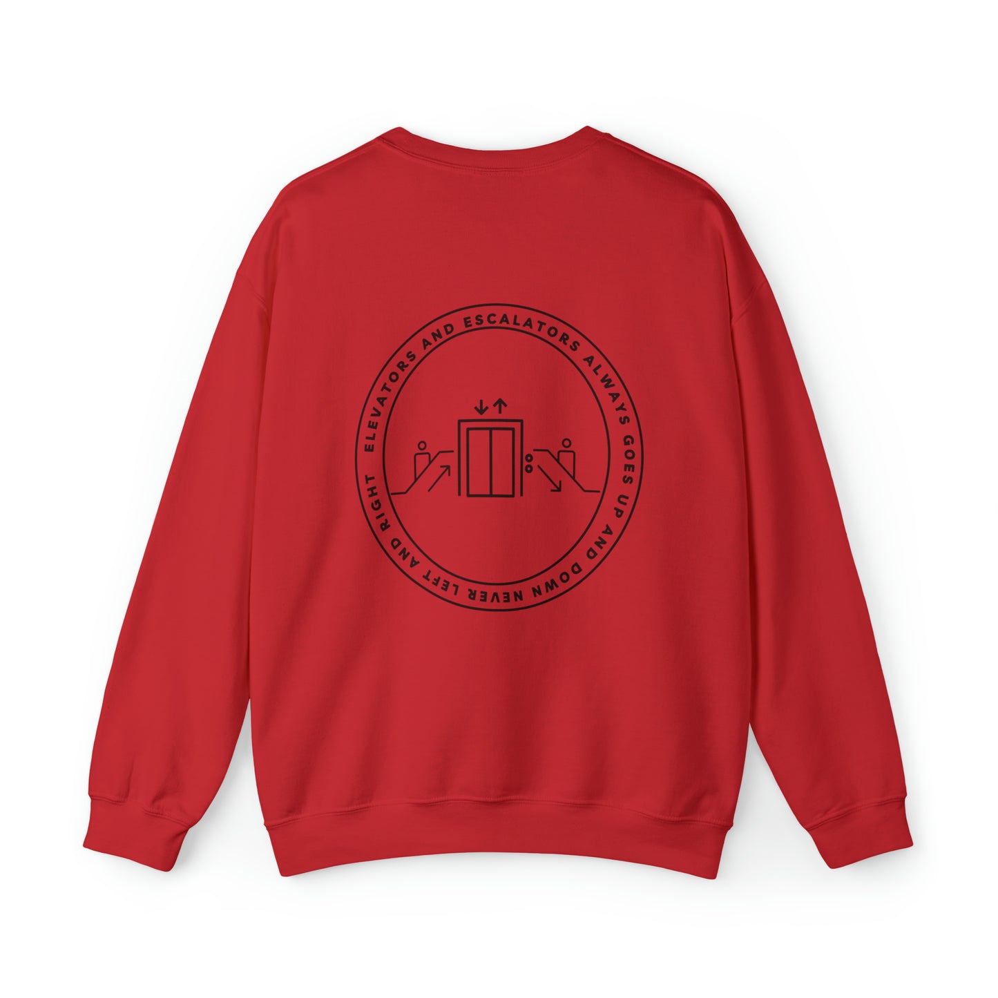 Elevators and Escalators Unisex Heavy Blend Crewneck Sweatshirt