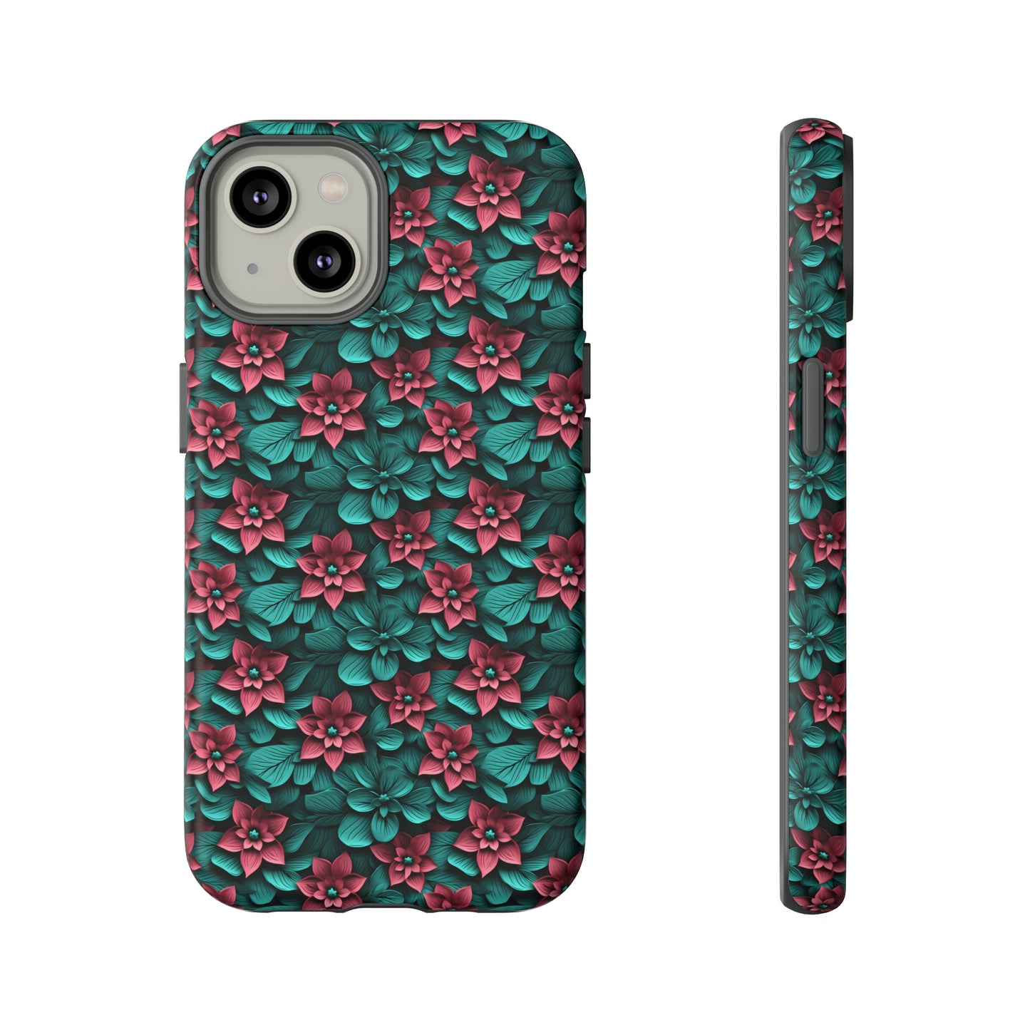 3D flowers Tough Cases