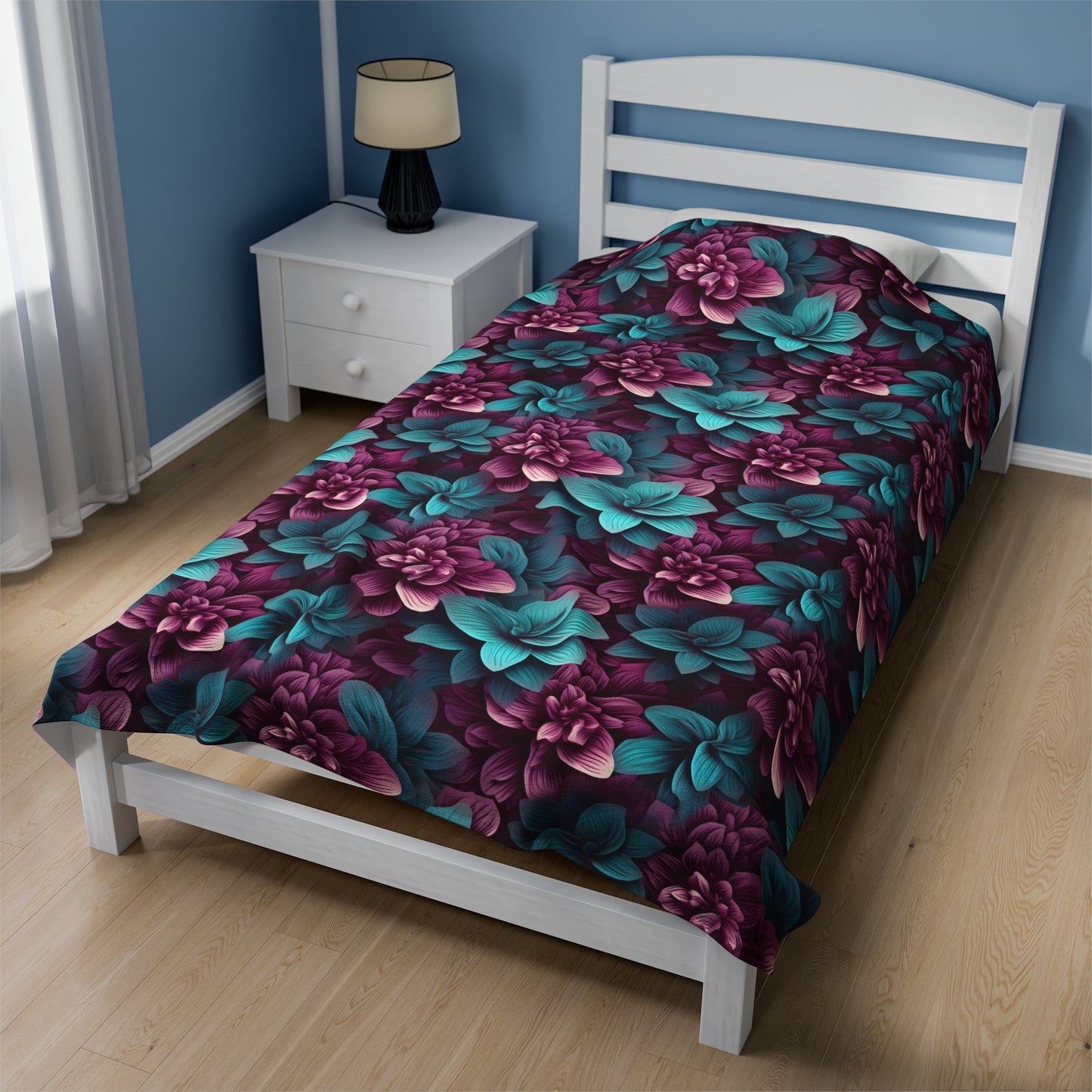 3D flowers Velveteen Plush Blanket