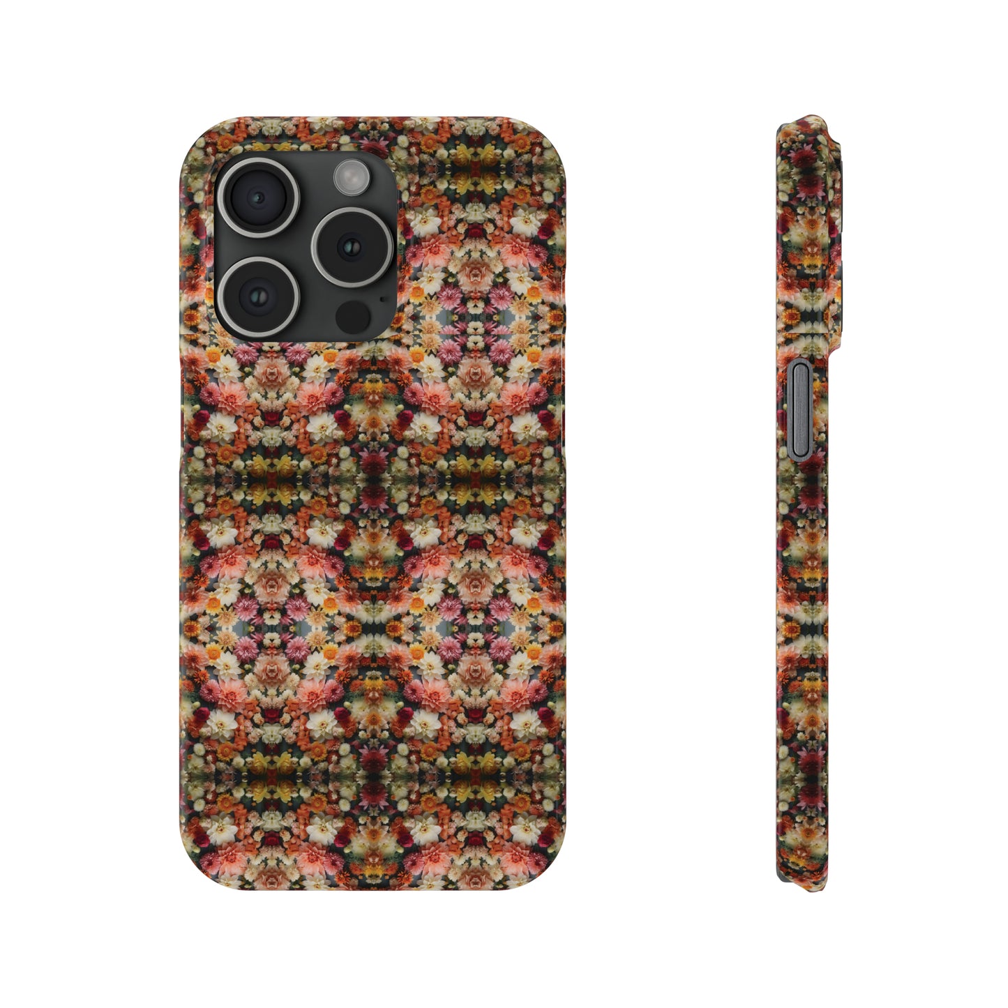 3D Flowers Pattern Slim Phone Cases