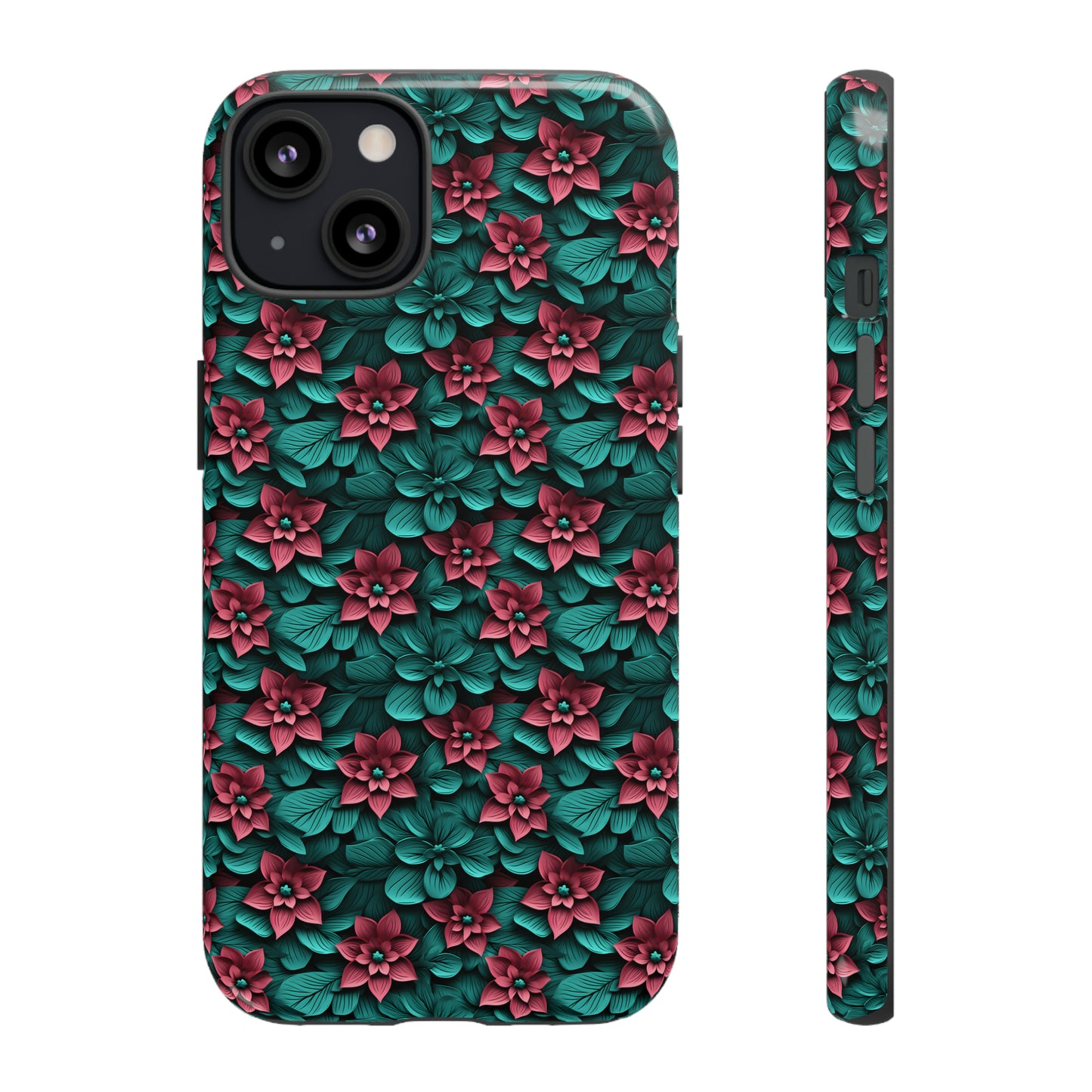 3D flowers Tough Cases