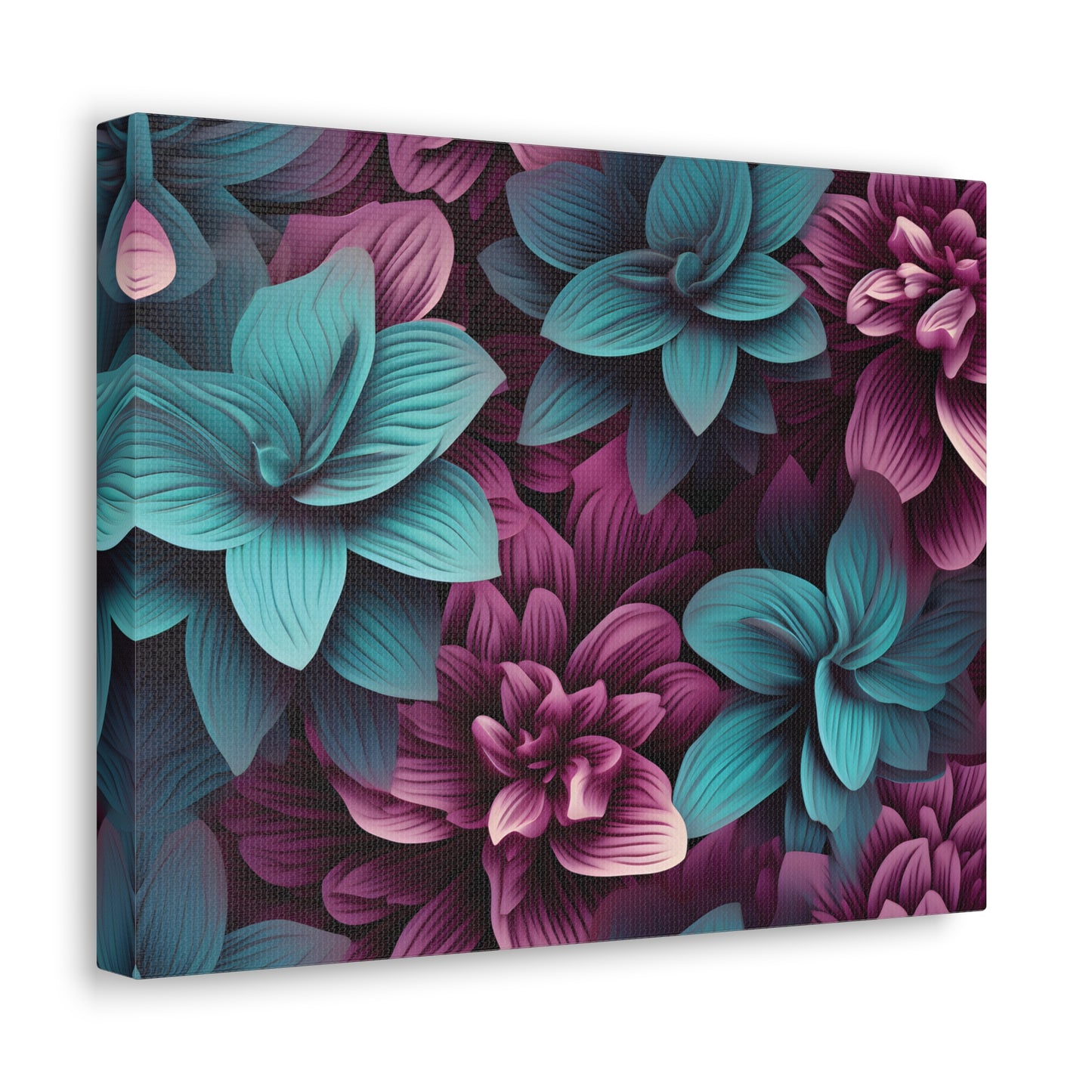 3D Flowers Gallery Wraps