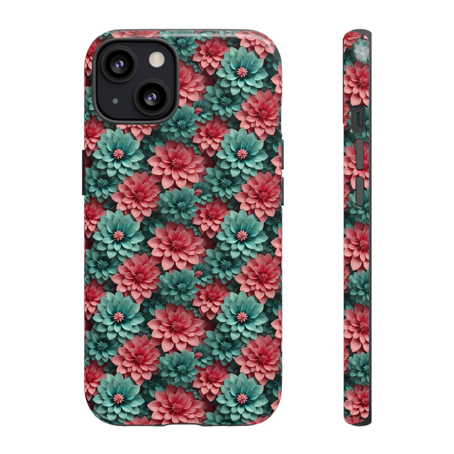 3D Flowers Tough Cases