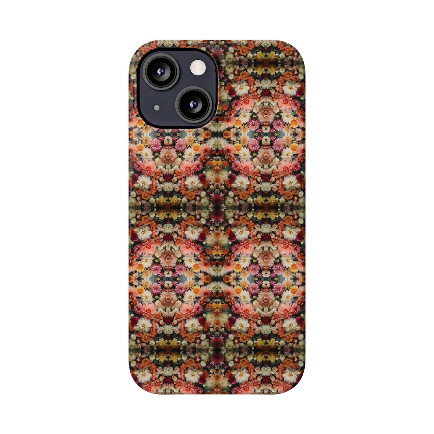 3D Flowers Pattern Slim Phone Cases