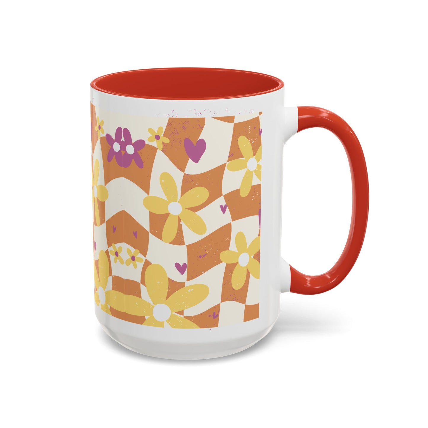 Floral Accent Coffee Mug