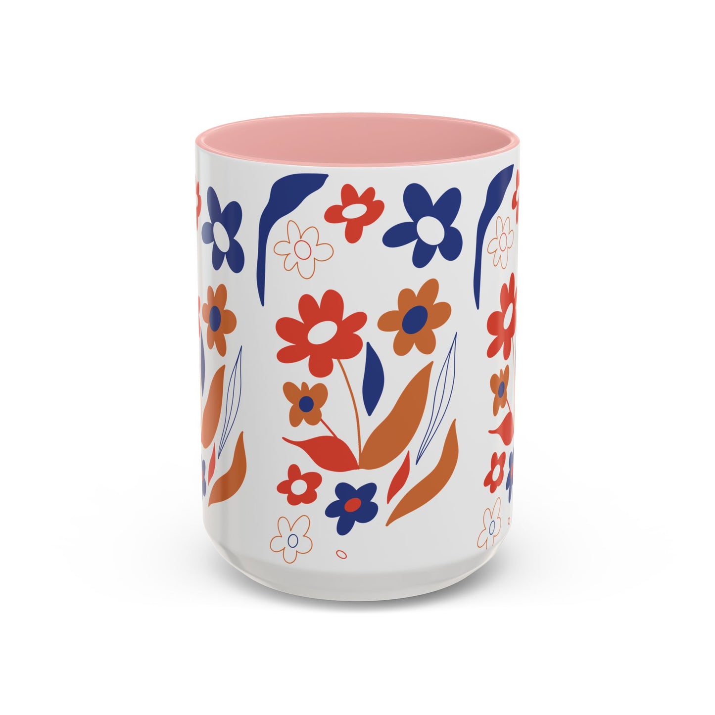 Floral Accent Coffee Mug