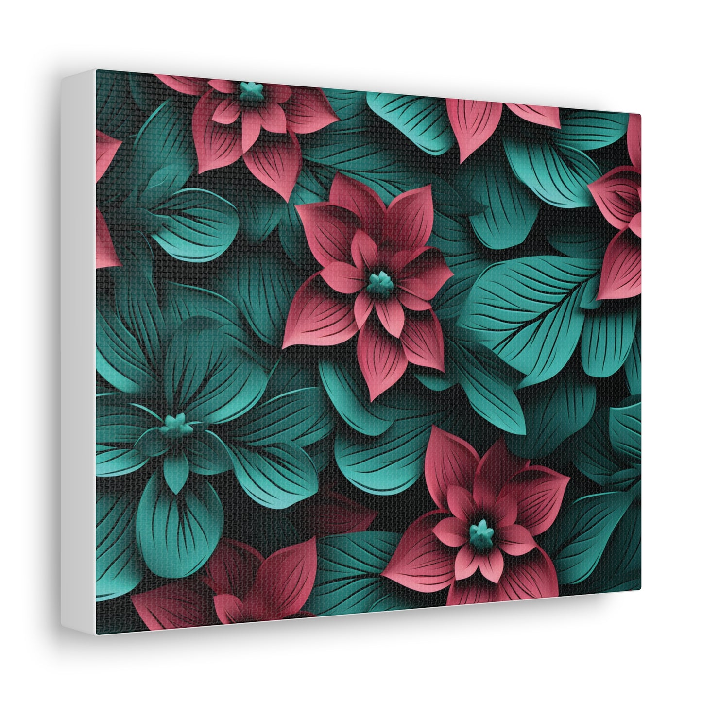 3D Flowers Gallery Wraps