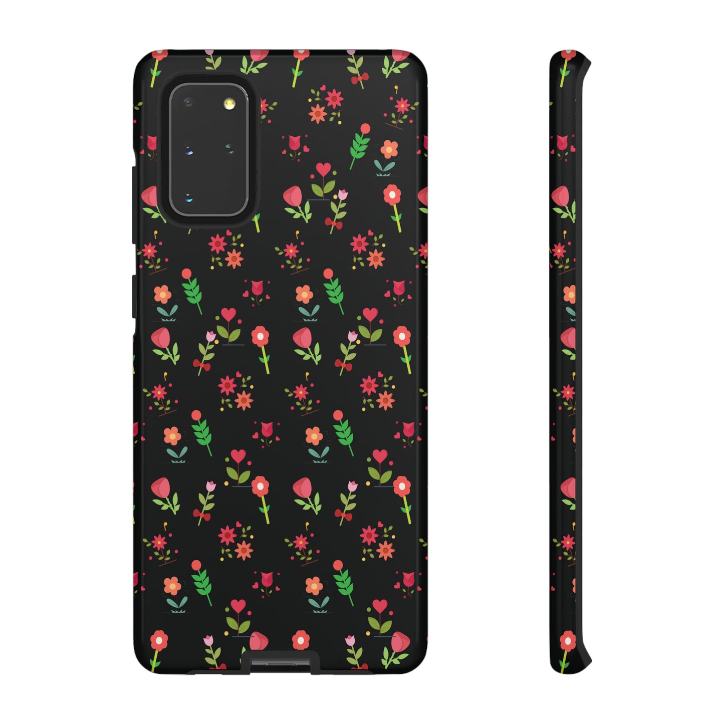 Flowers Pattern Splatter Phone Tough Cases