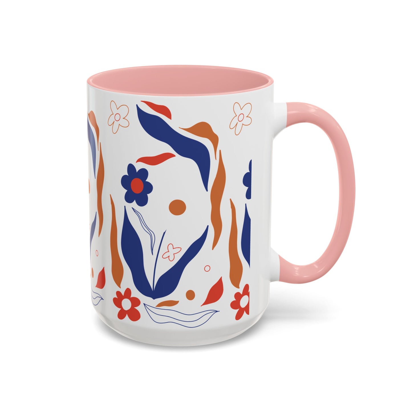 Floral Accent Coffee Mug