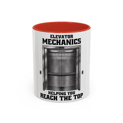 Elevator Mechanic Accent Coffee Mug