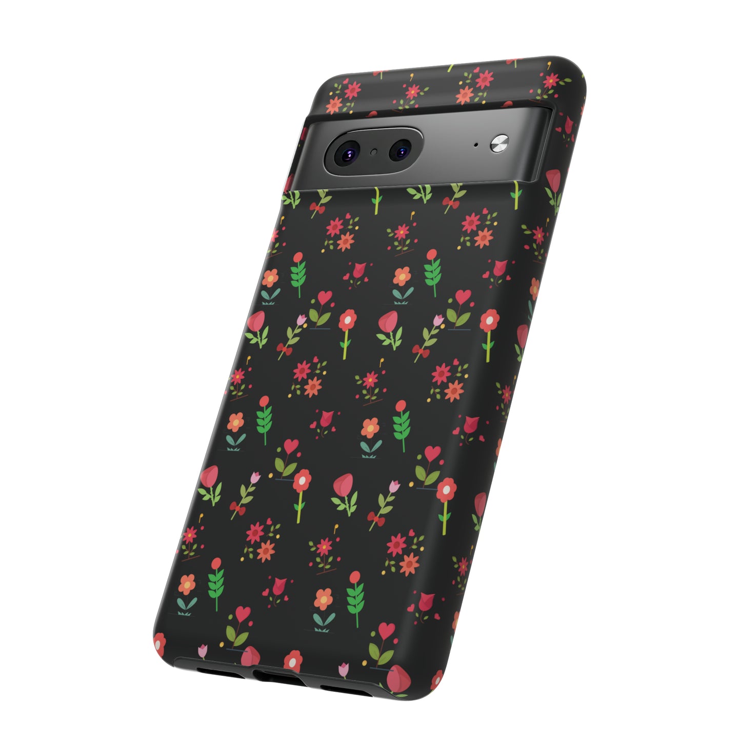 Flowers Pattern Splatter Phone Tough Cases