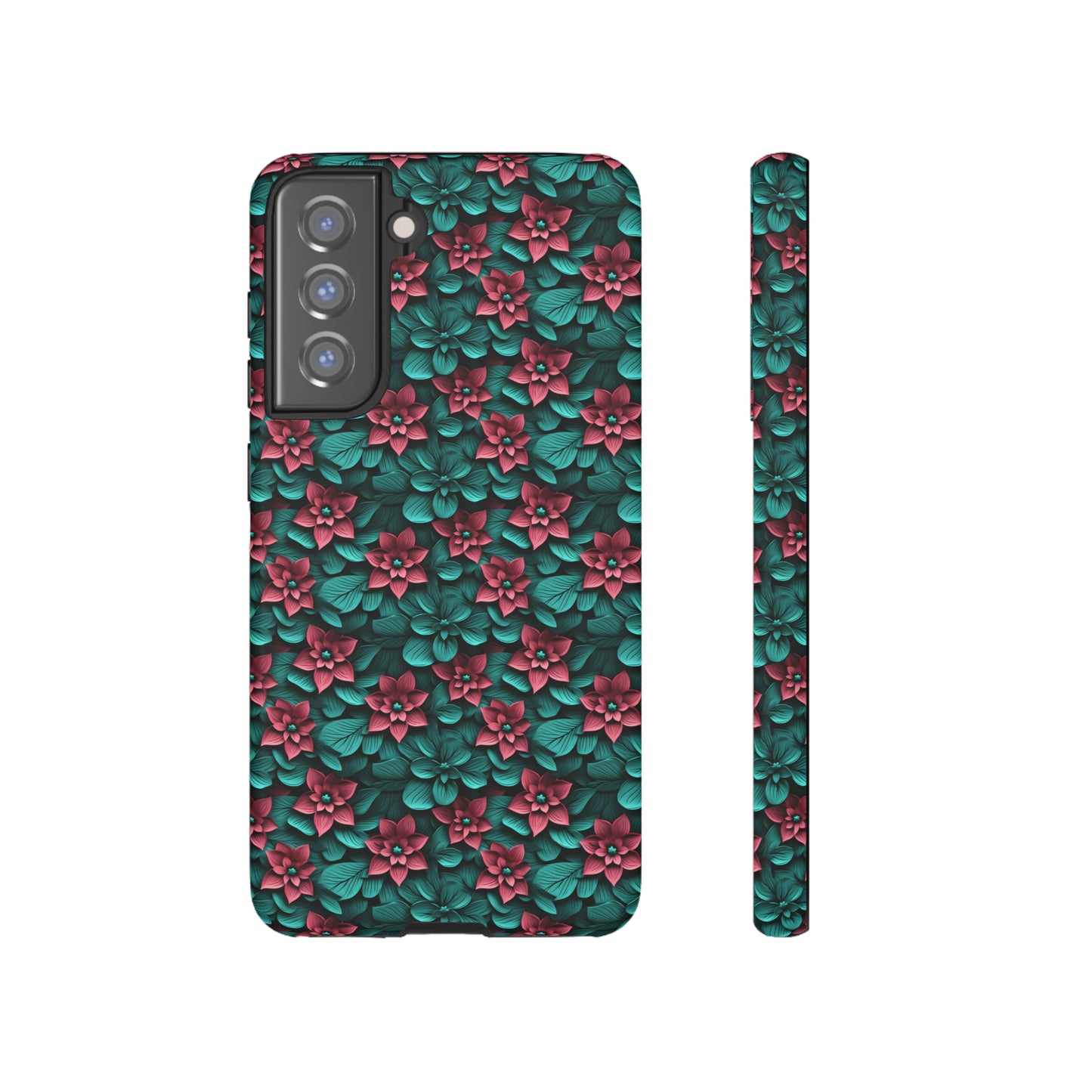 3D flowers Tough Cases